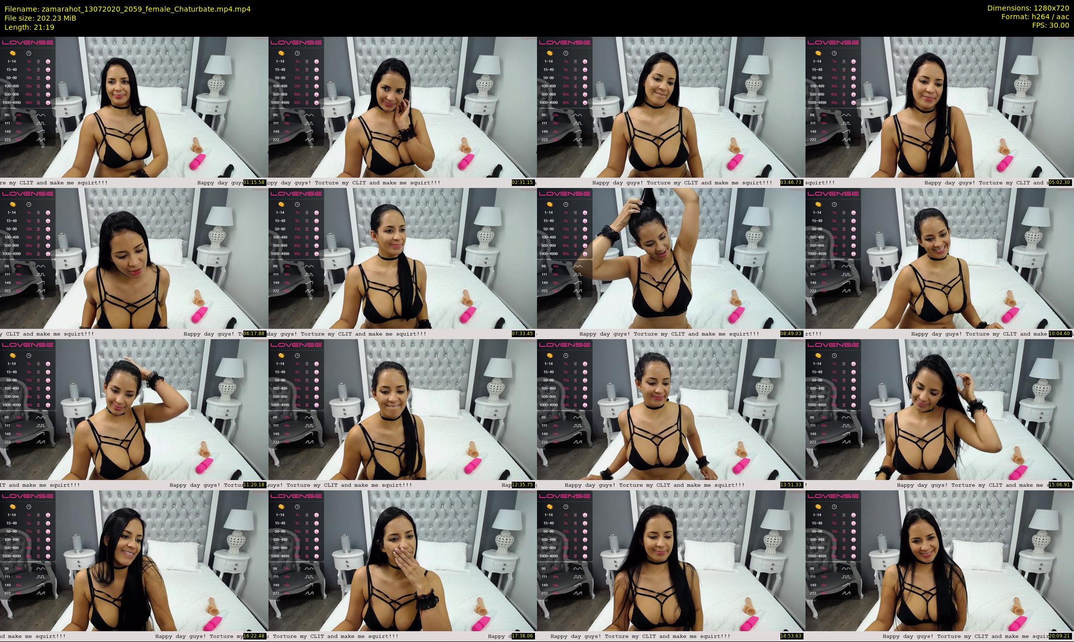 zamarahot — 22 minute Chaturbate female cam show recording, 720p, Jul 13, 2020