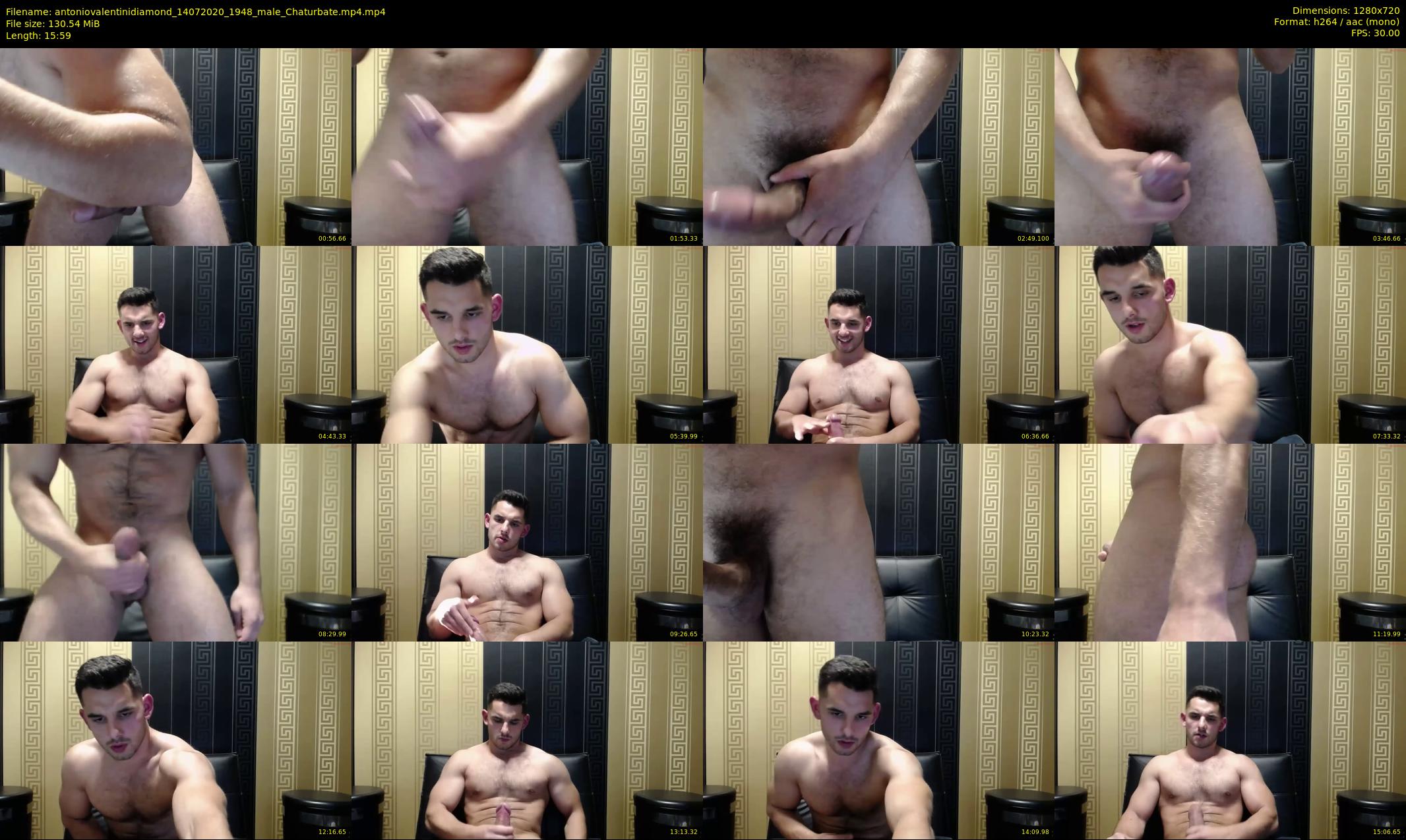 antoniovalentinidiamond — 16 minute Chaturbate male cam show recording, 720p, Jul 14, 2020