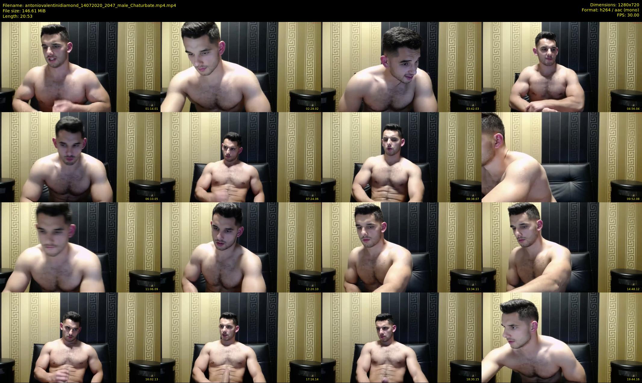 antoniovalentinidiamond — 21 minute Chaturbate male cam show recording, 720p, Jul 14, 2020