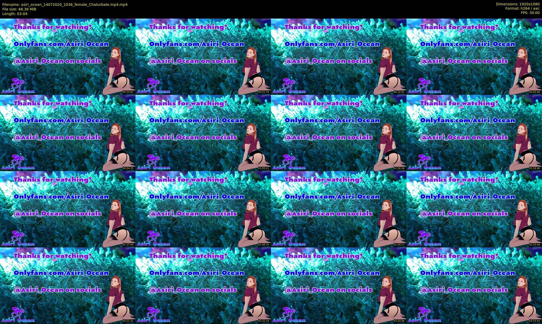 asiri_ocean — 4 minute Chaturbate female cam show recording, 1080p, Jul 14, 2020