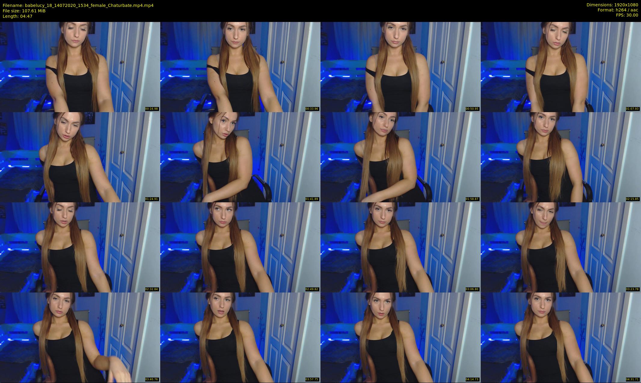 babelucy_18 — 5 minute Chaturbate female cam show recording, 1080p, Jul 14, 2020