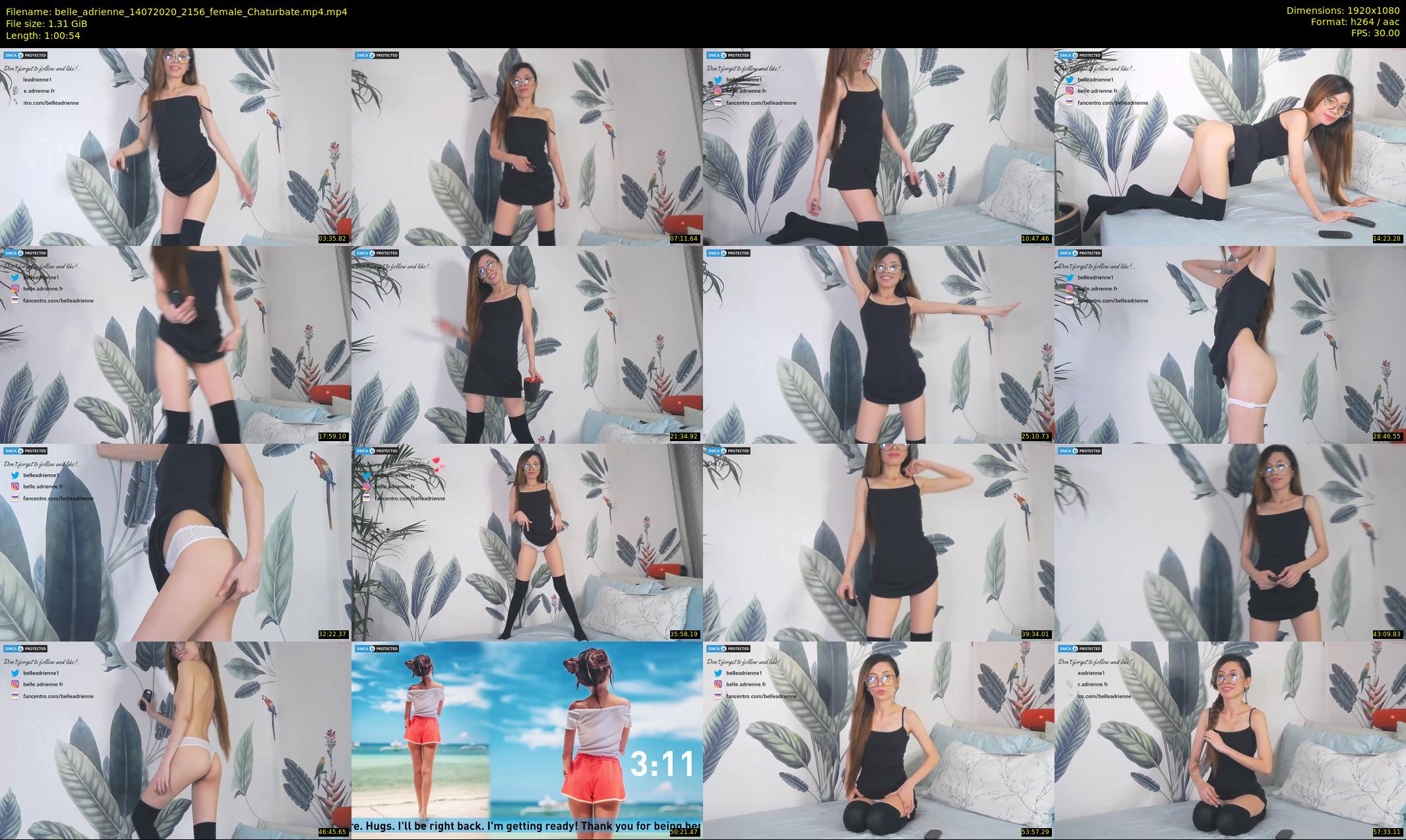 belle_adrienne — 61 minute Chaturbate couple cam show recording, 1080p, Jul 14, 2020