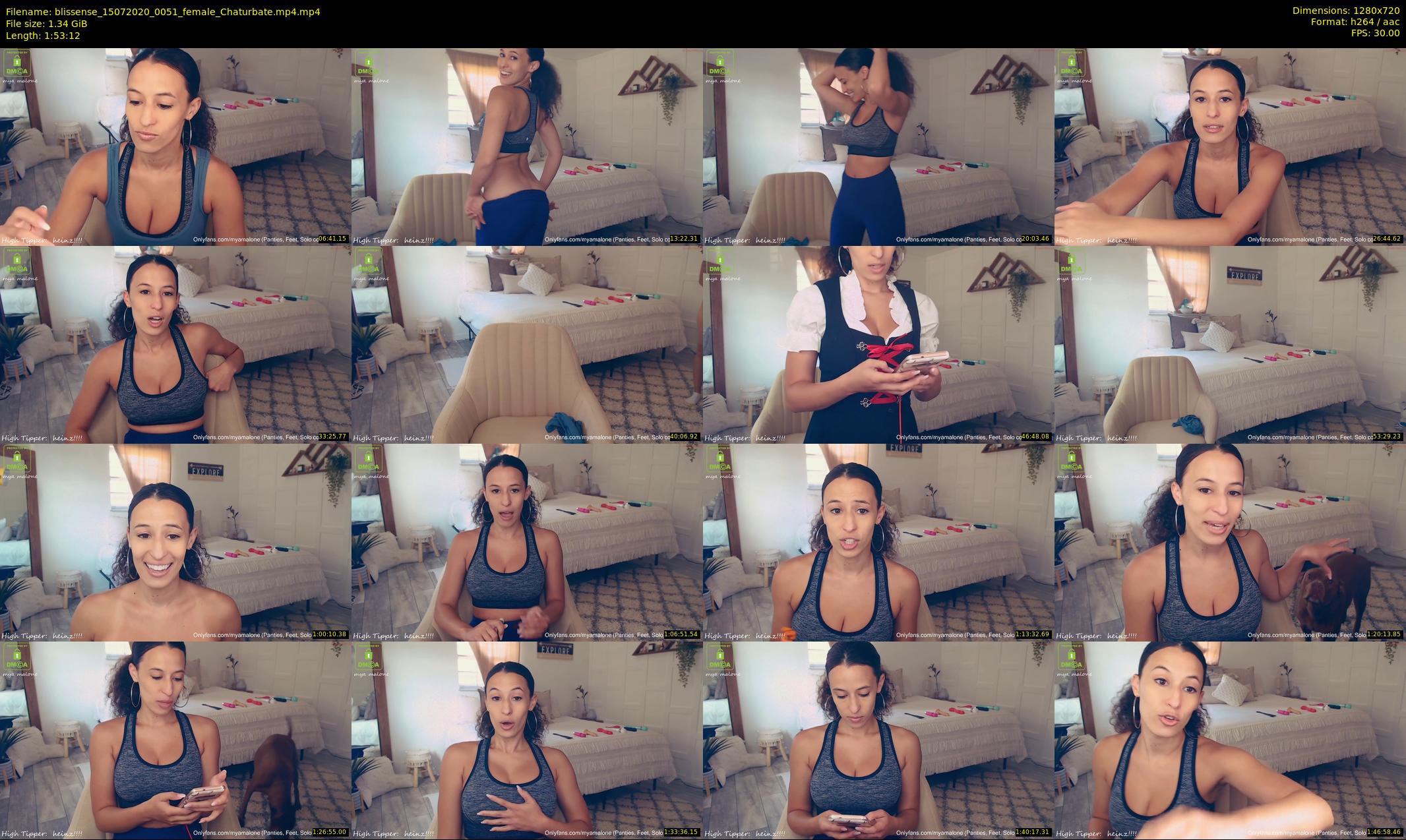 blissense — 114 minute Chaturbate female cam show recording, 720p, Jul 15, 2020