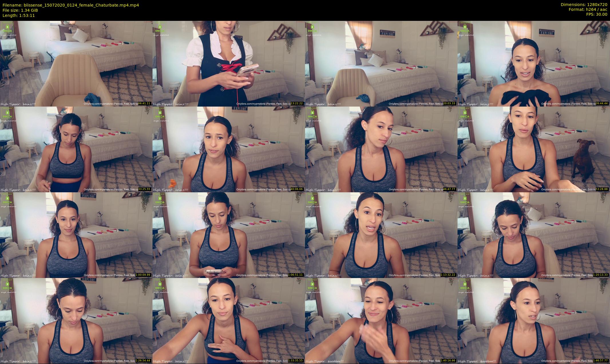blissense — 114 minute Chaturbate female cam show recording, 720p, Jul 15, 2020