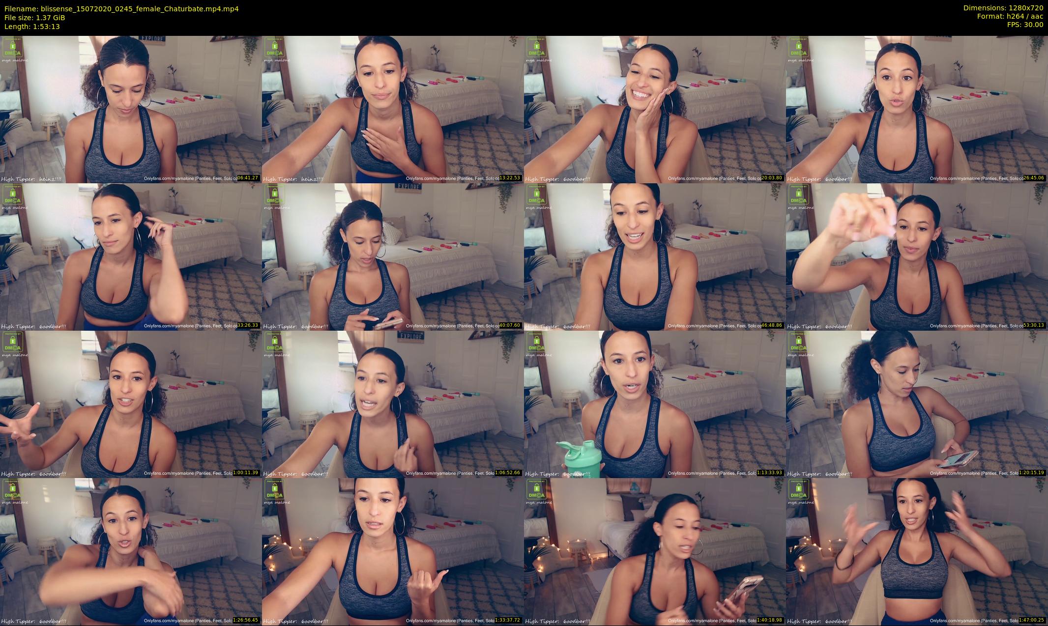 blissense — 114 minute Chaturbate female cam show recording, 720p, Jul 15, 2020