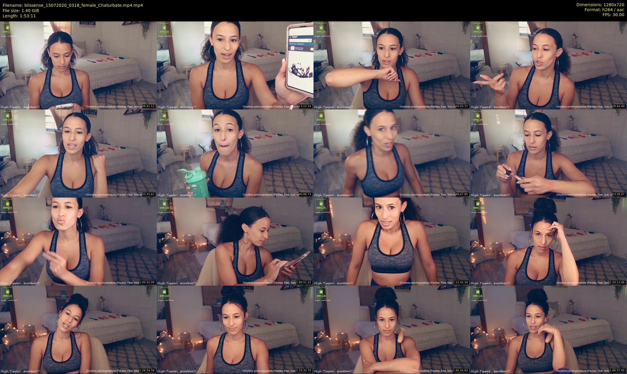 blissense — 114 minute Chaturbate female cam show recording, 720p, Jul 15, 2020