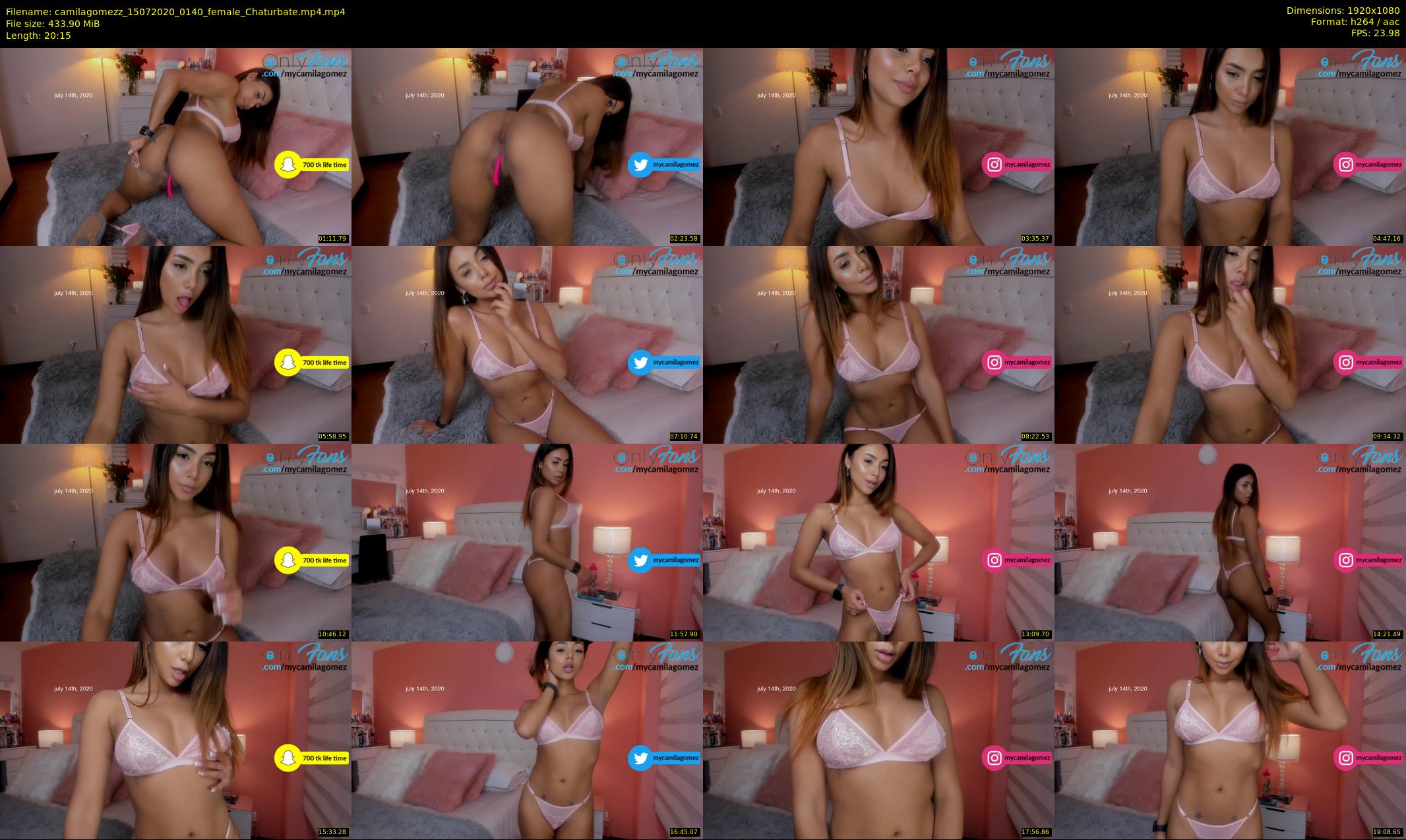 camilagomezz — 21 minute Chaturbate female cam show recording, 1080p, Jul 15, 2020
