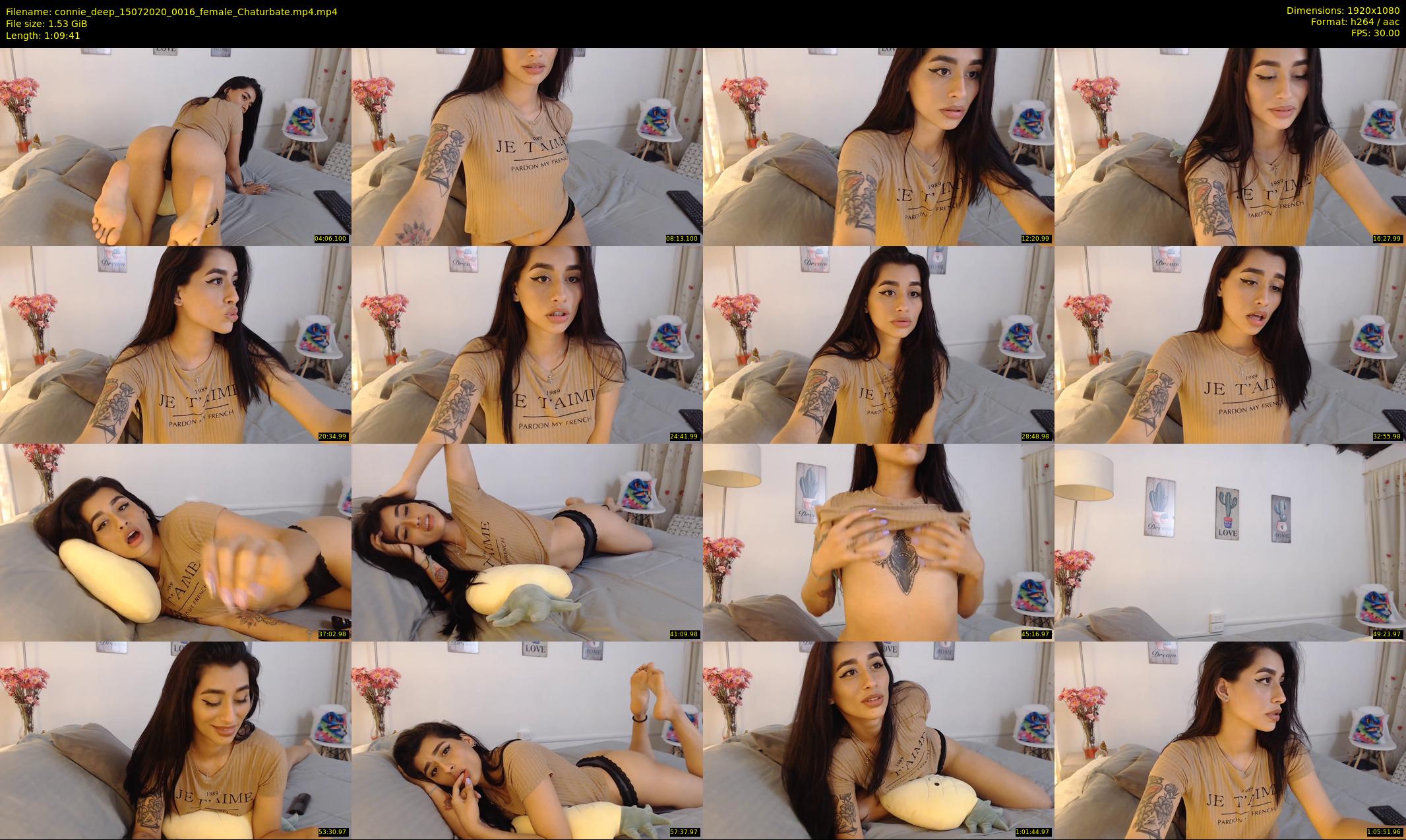 connie_deep — 70 minute Chaturbate female cam show recording, 1080p, Jul 15, 2020