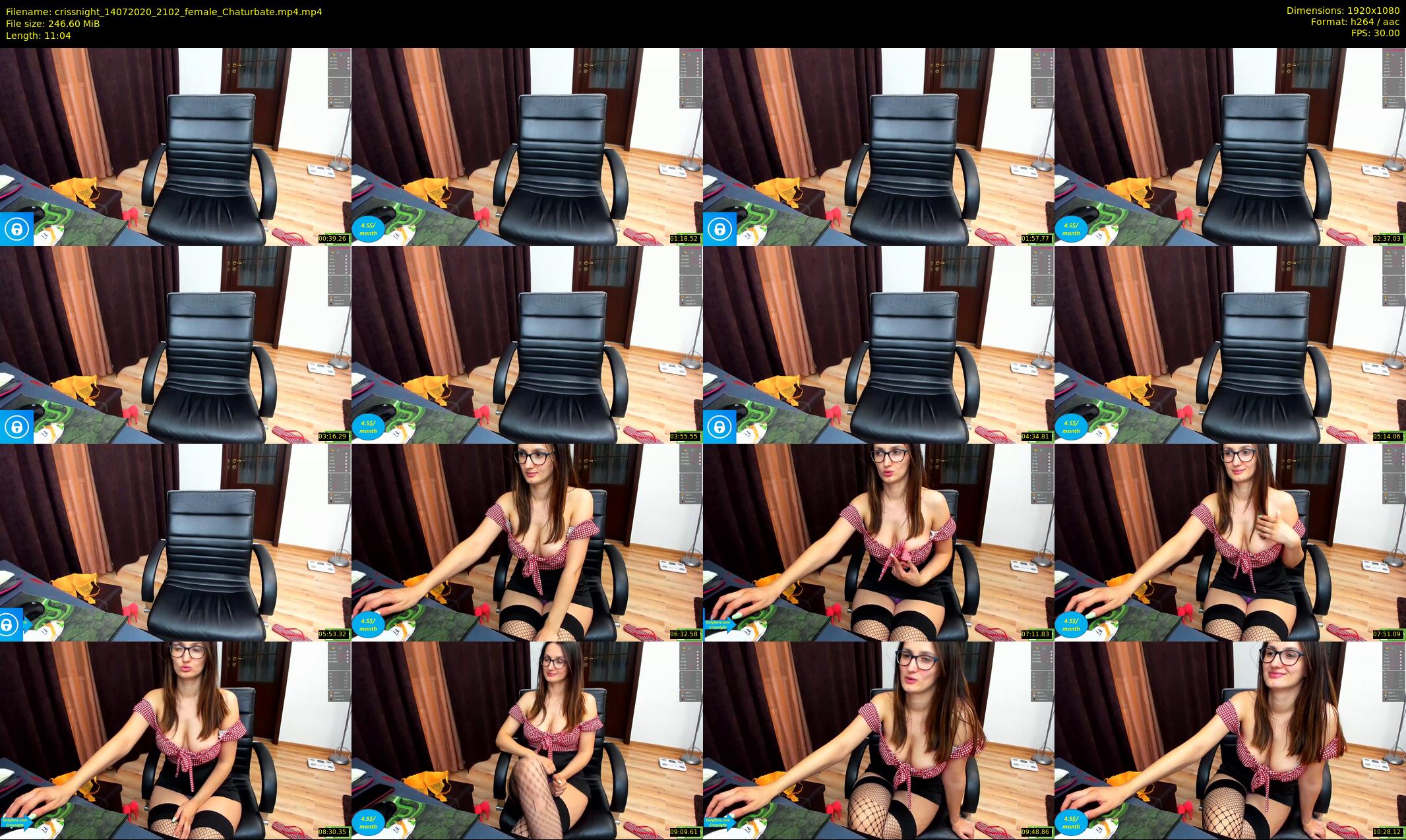 crissnight — 12 minute Chaturbate female cam show recording, 1080p, Jul 14, 2020