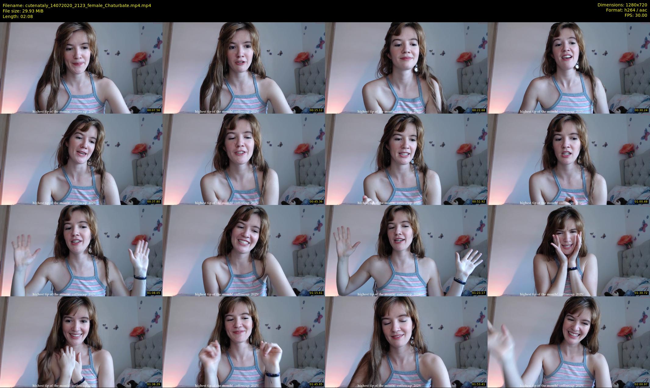 cutenataly — 3 minute Chaturbate female cam show recording, 720p, Jul 14, 2020