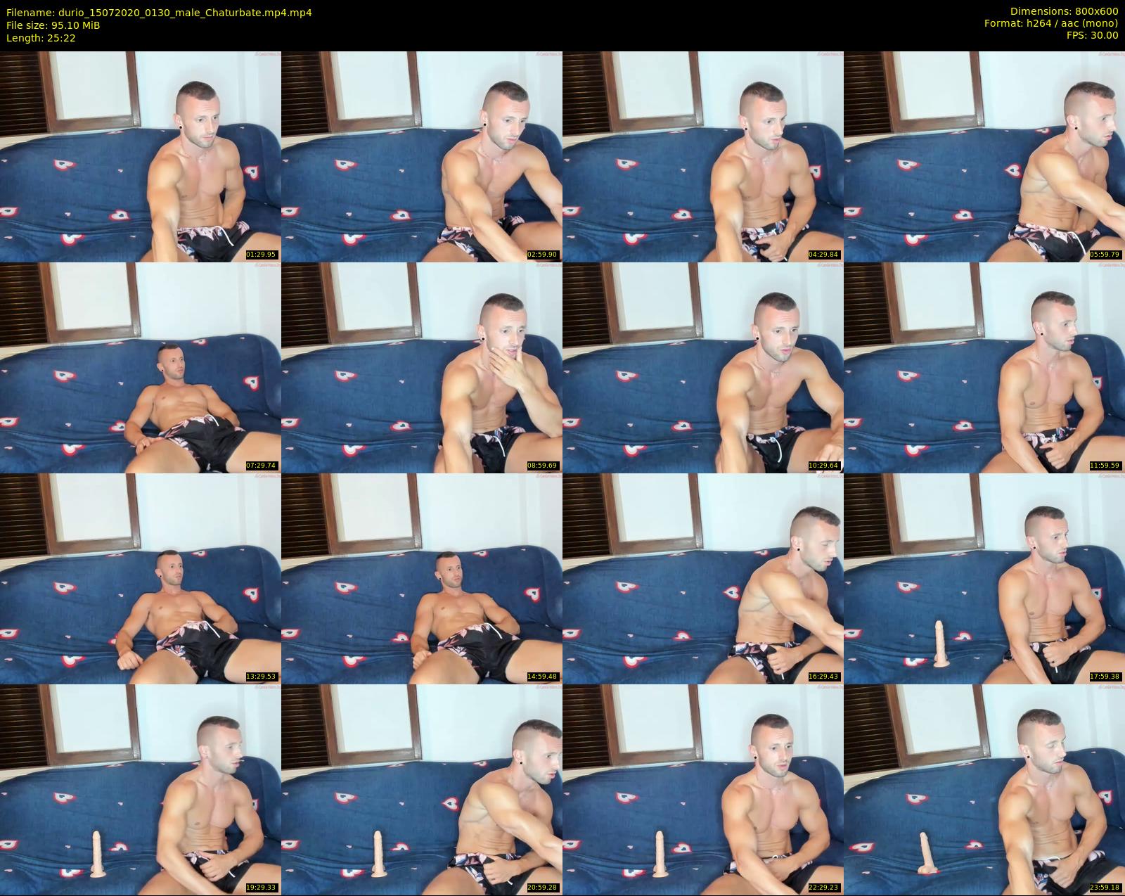 durio — 26 minute Chaturbate male cam show recording, 480p, Jul 15, 2020