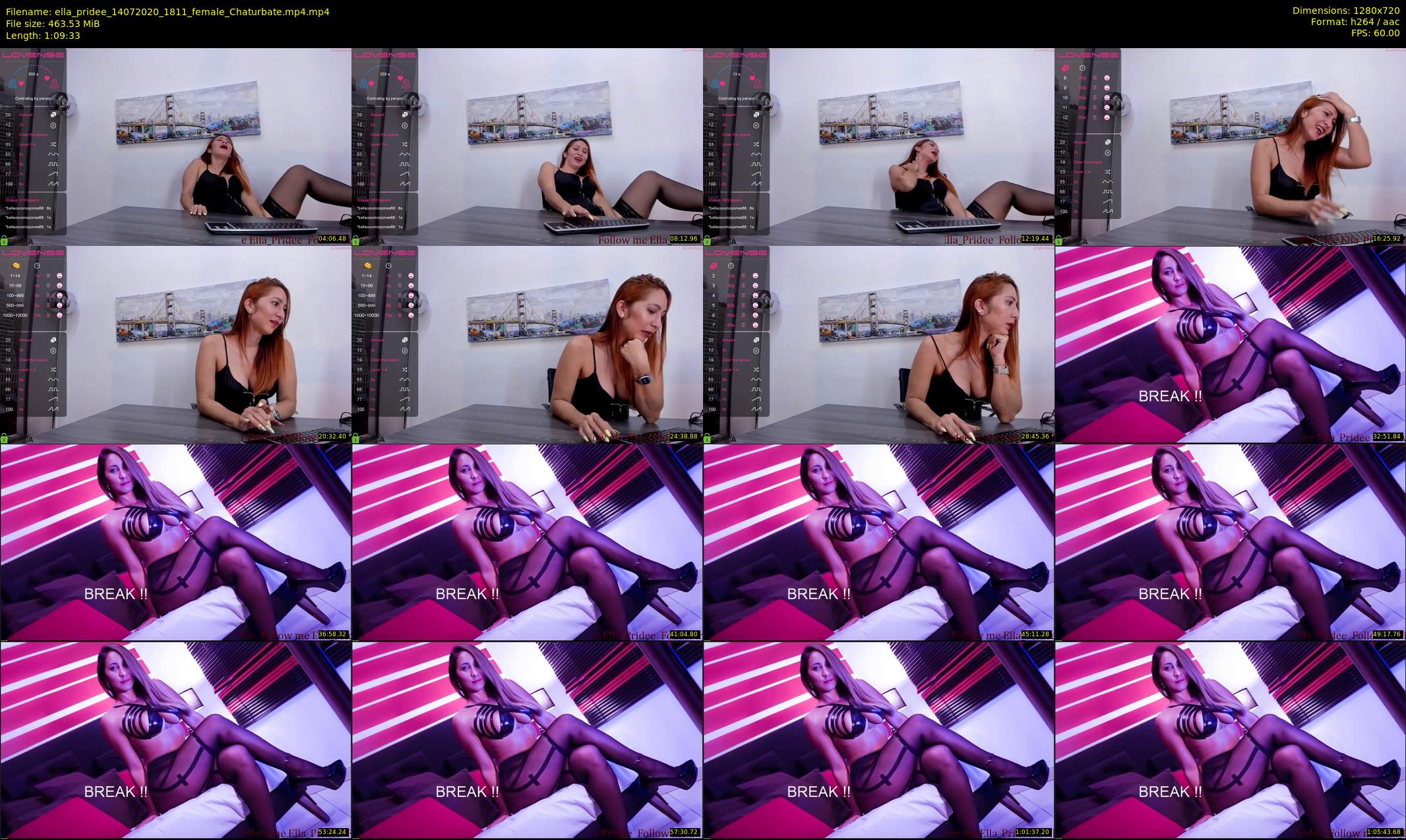 ella_pridee — 70 minute Chaturbate female cam show recording, 720p, Jul 14, 2020