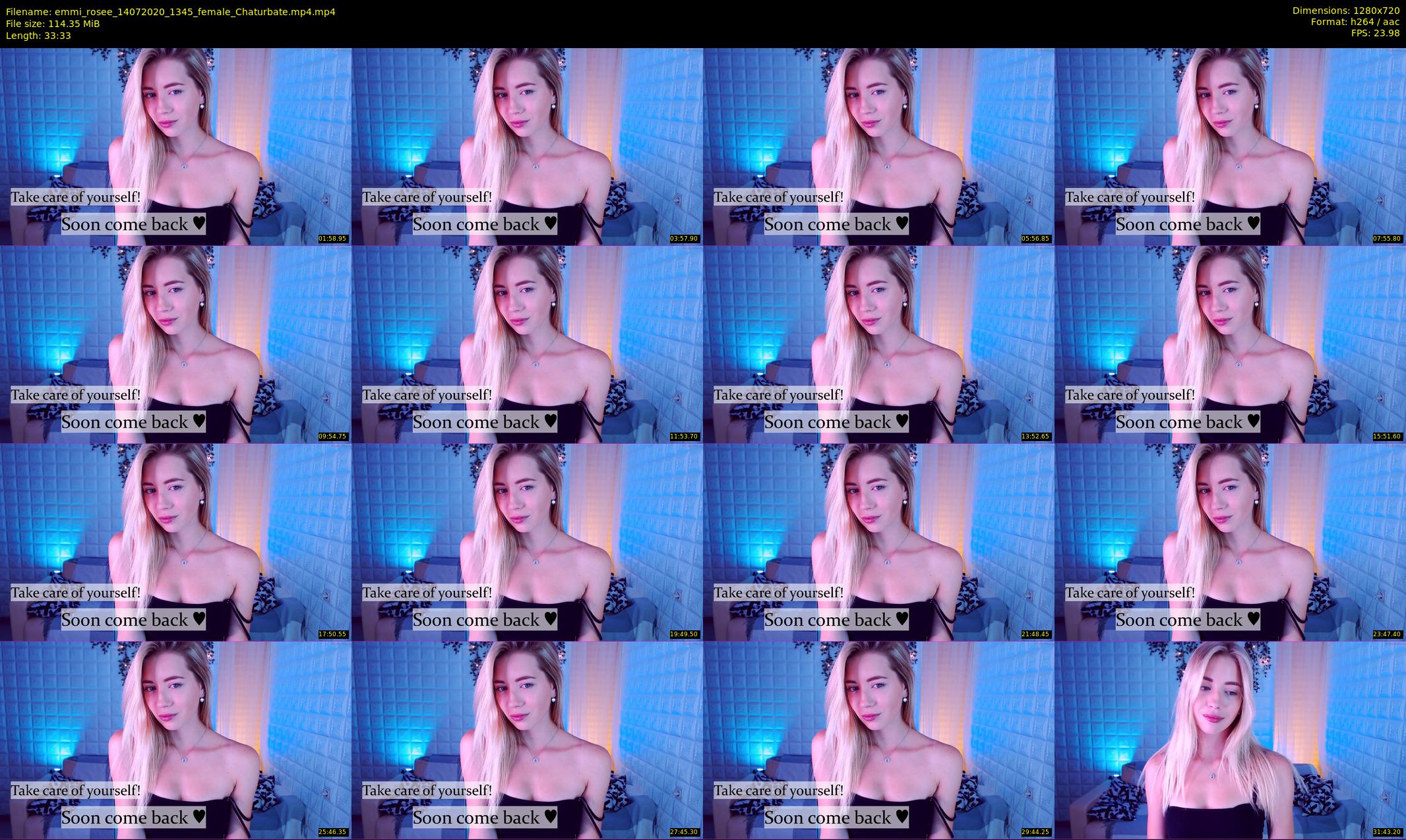 emmi_rosee — 34 minute Chaturbate female cam show recording, 720p, Jul 14, 2020
