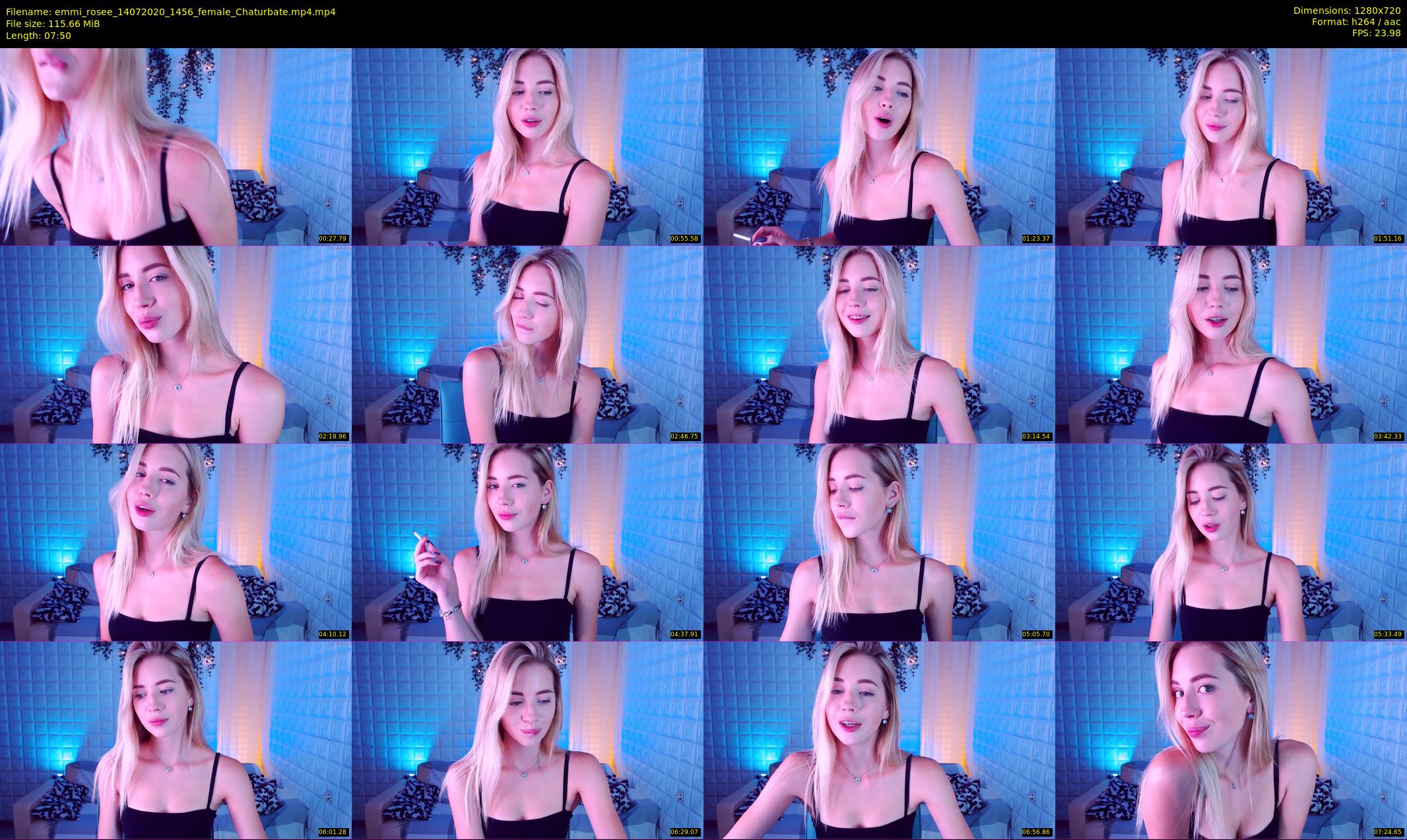 emmi_rosee — 8 minute Chaturbate female cam show recording, 720p, Jul 14, 2020
