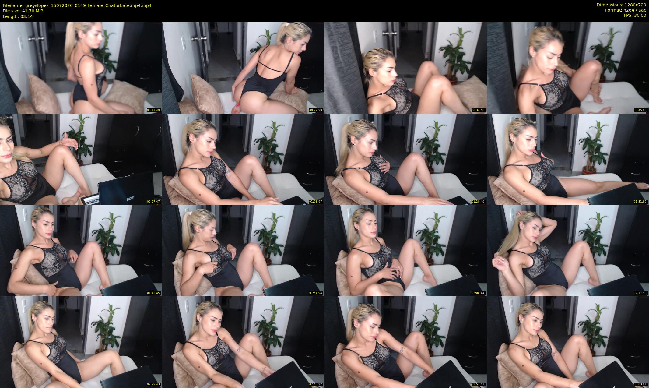greyslopez — 4 minute Chaturbate female cam show recording, 720p, Jul 15, 2020