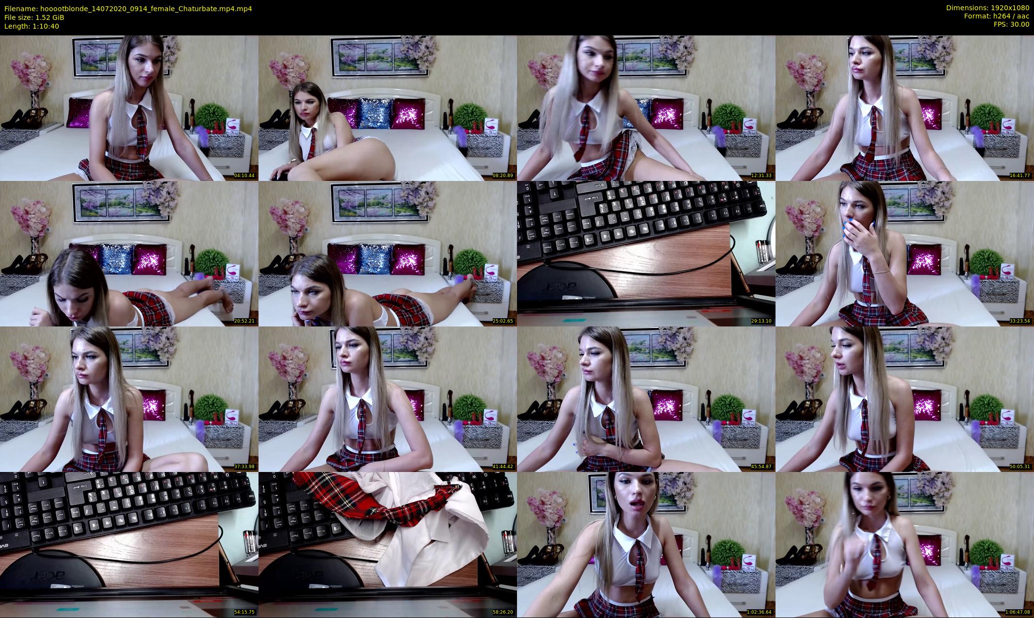 hooootblonde — 71 minute Chaturbate female cam show recording, 1080p, Jul 14, 2020