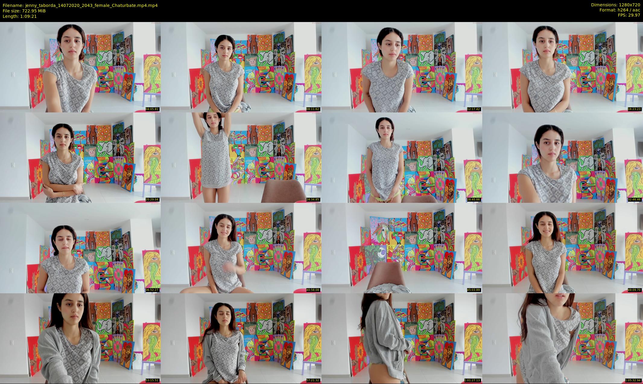 jenny_taborda — 70 minute Chaturbate female cam show recording, 720p, Jul 14, 2020