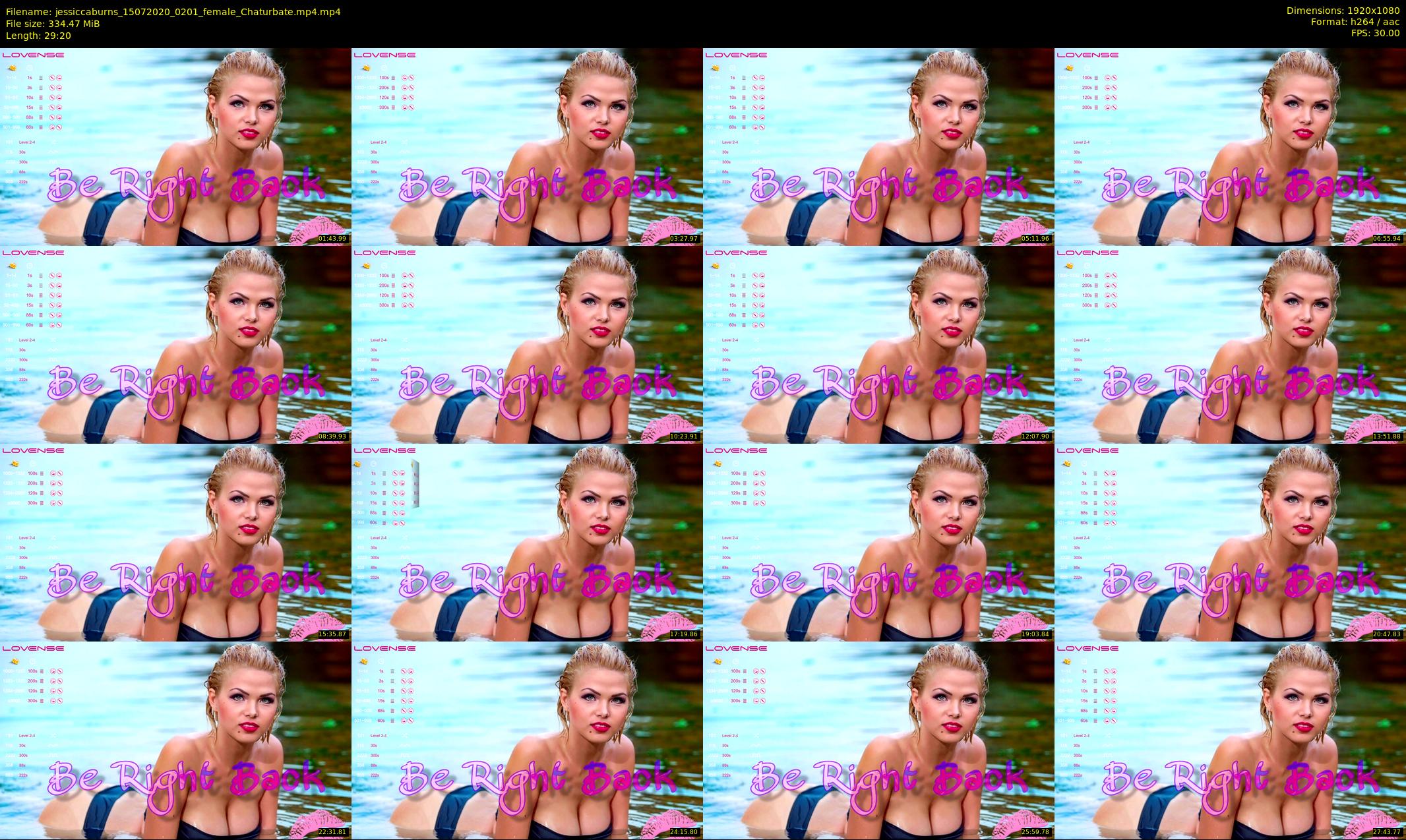 jessiccaburns — 30 minute Chaturbate female cam show recording, 1080p, Jul 15, 2020