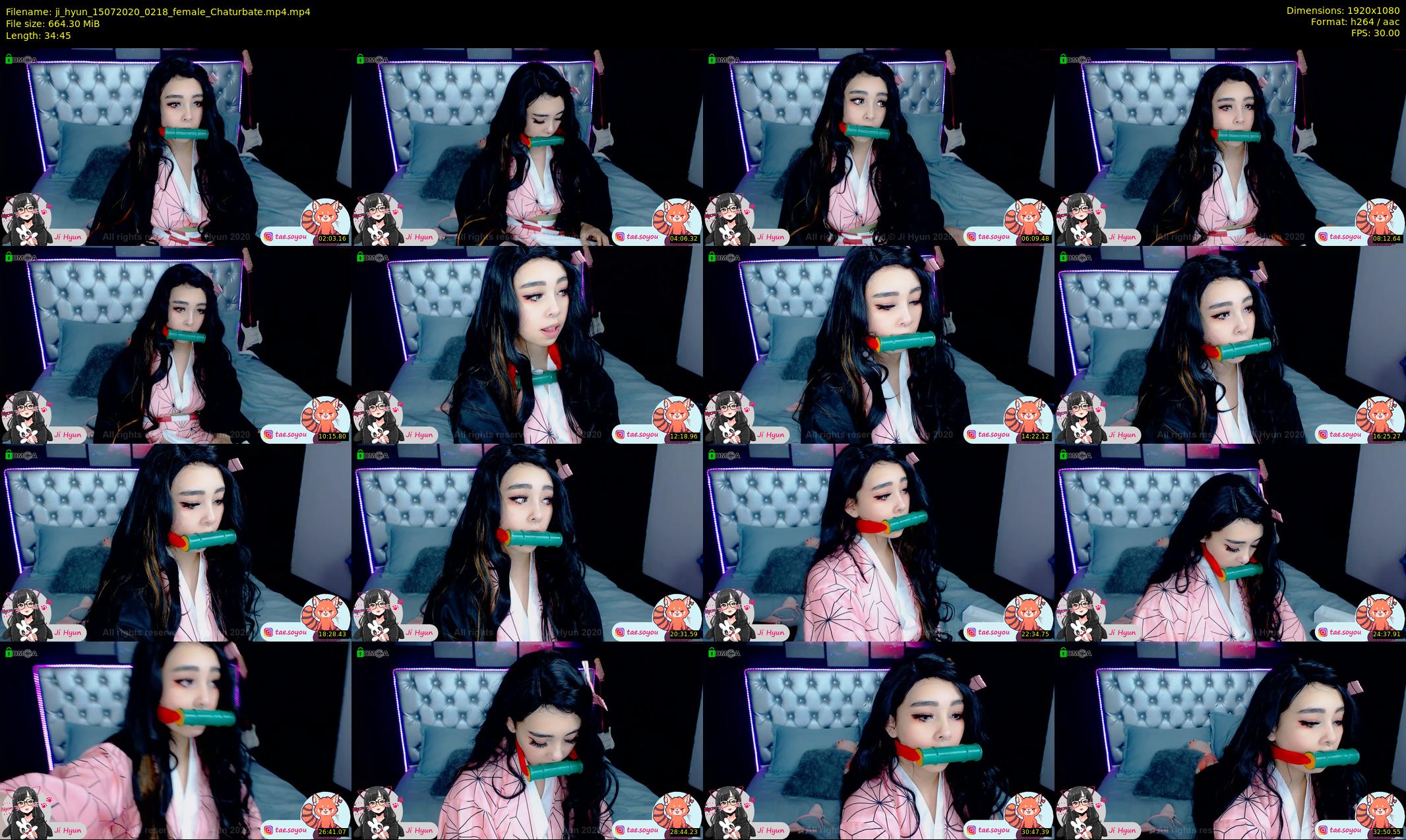 ji_hyun — 35 minute Chaturbate female cam show recording, 1080p, Jul 15, 2020