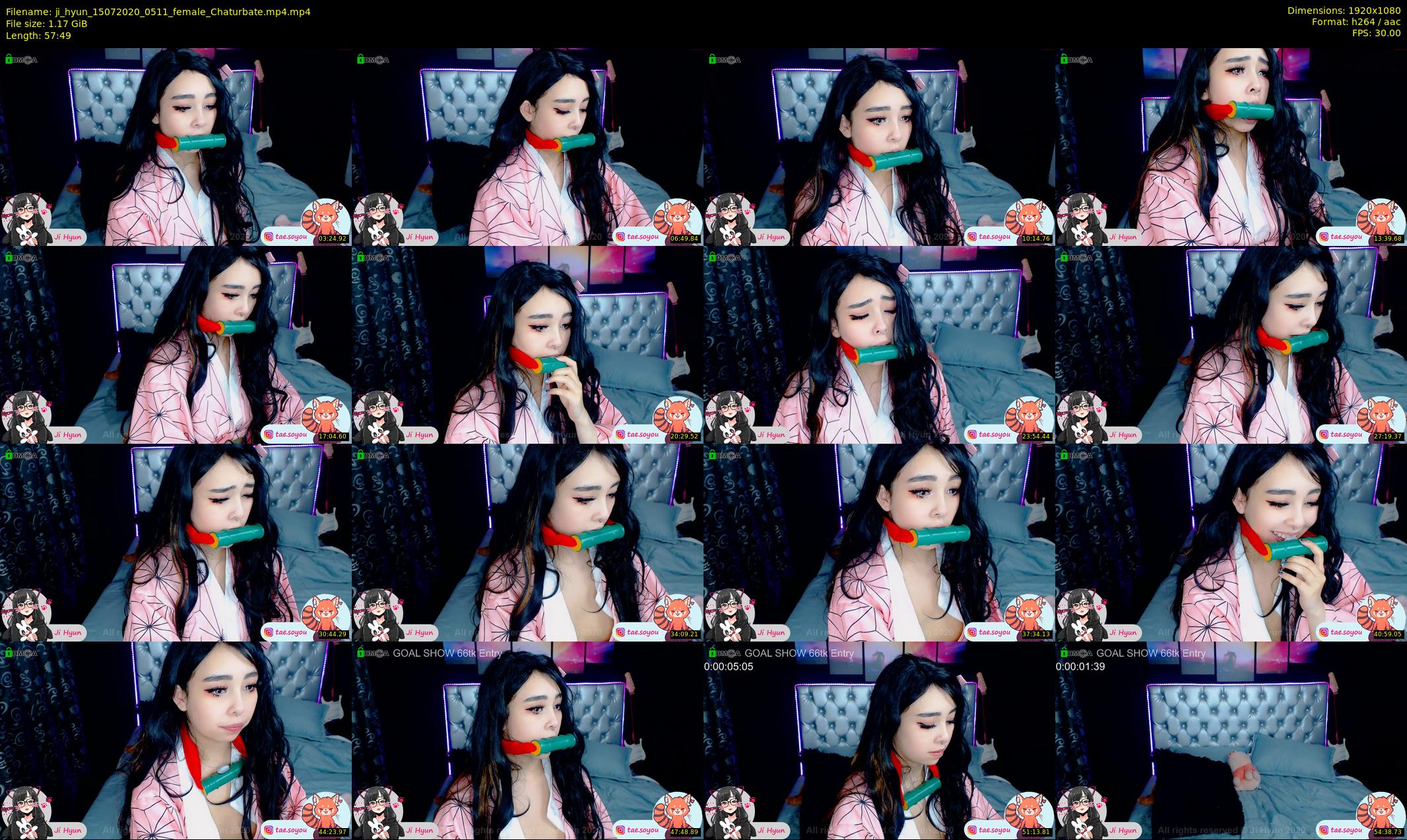 ji_hyun — 58 minute Chaturbate female cam show recording, 1080p, Jul 15, 2020