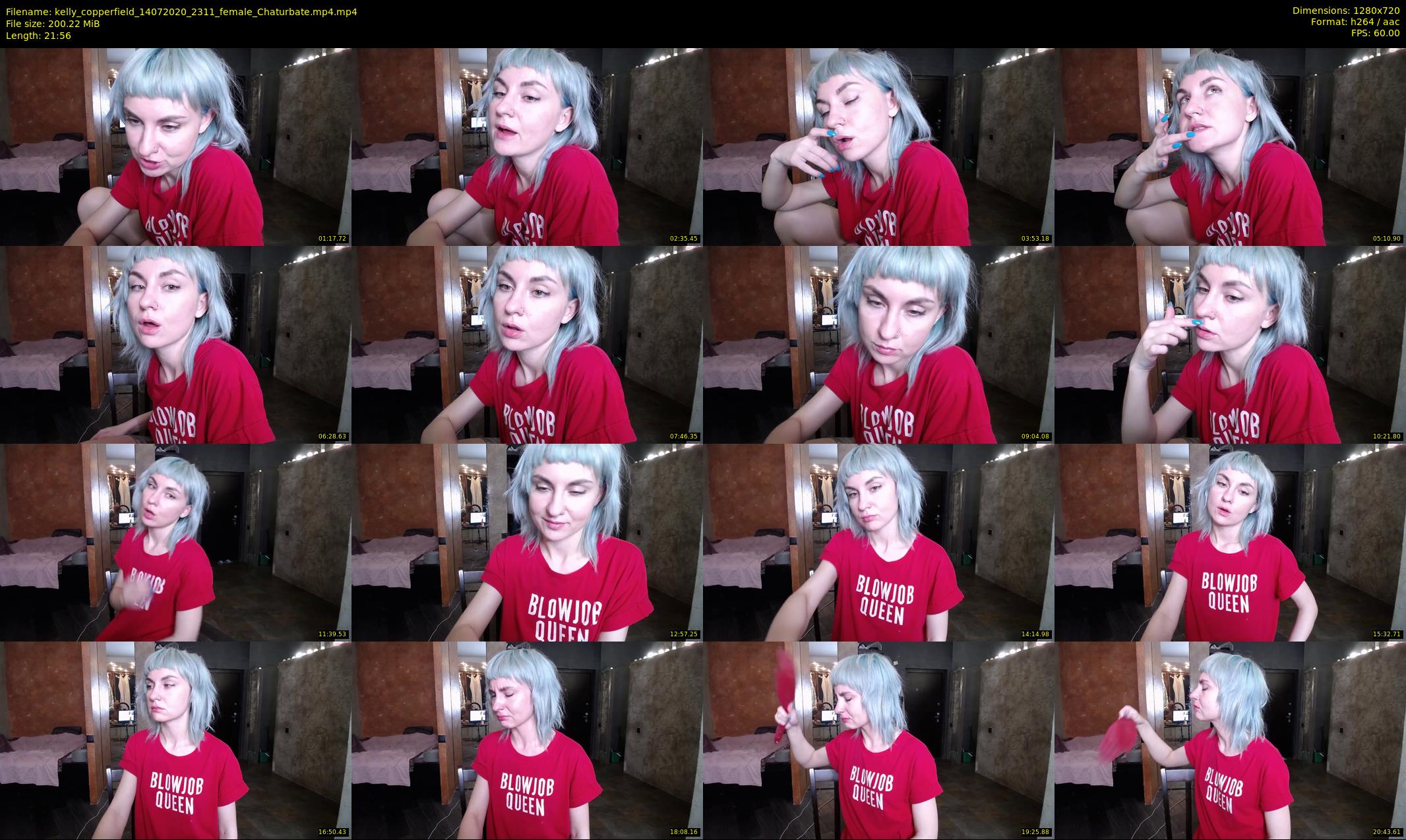 kelly_copperfield — 22 minute Chaturbate female cam show recording, 720p, Jul 14, 2020