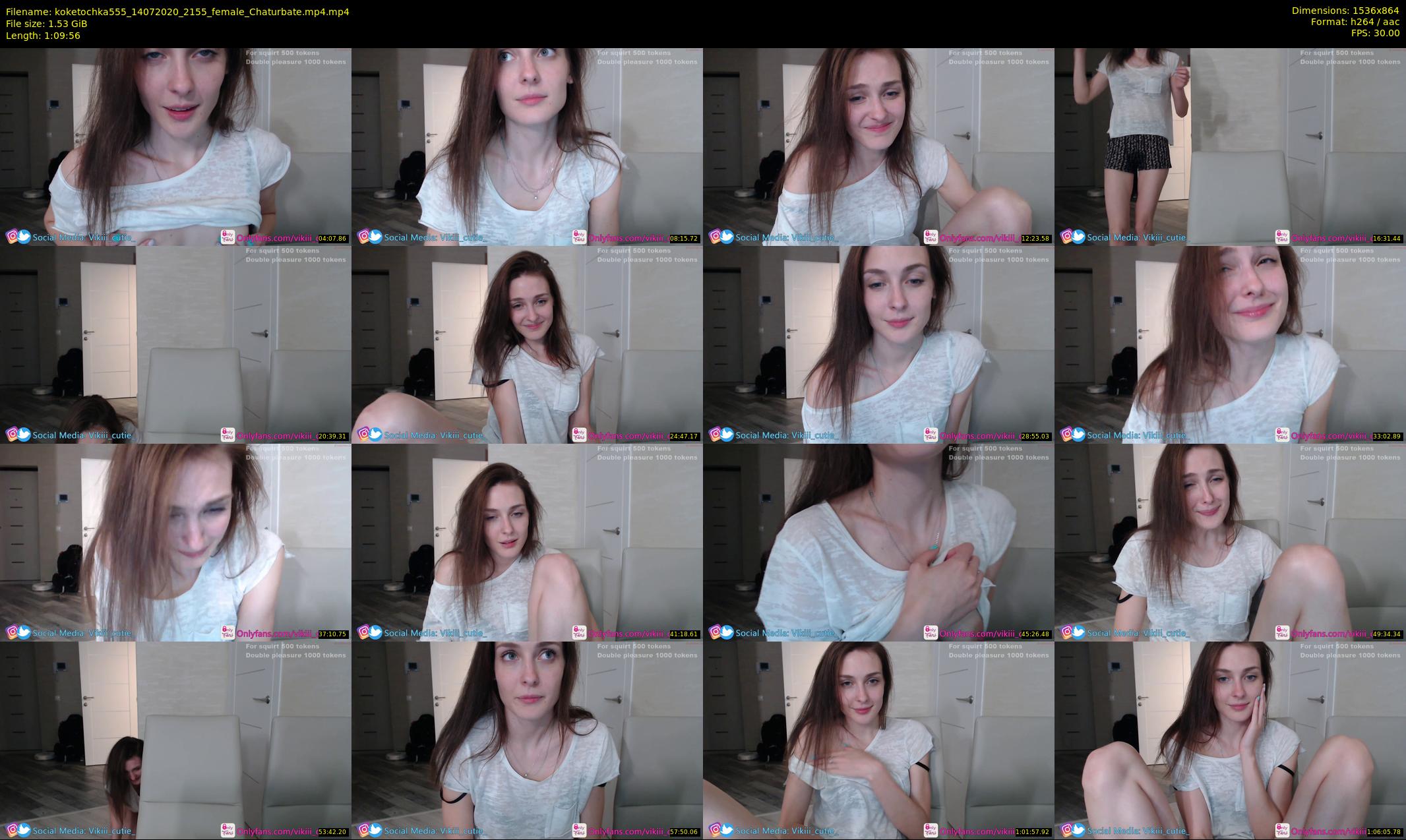 koketochka555 — 70 minute Chaturbate female cam show recording, 720p, Jul 14, 2020