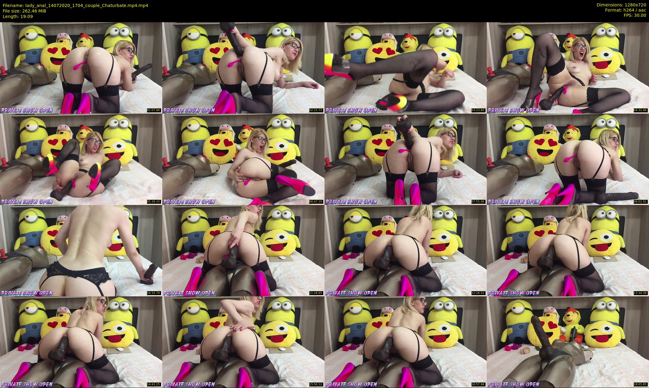 lady_anal — 20 minute Chaturbate female cam show recording, 720p, Jul 14, 2020