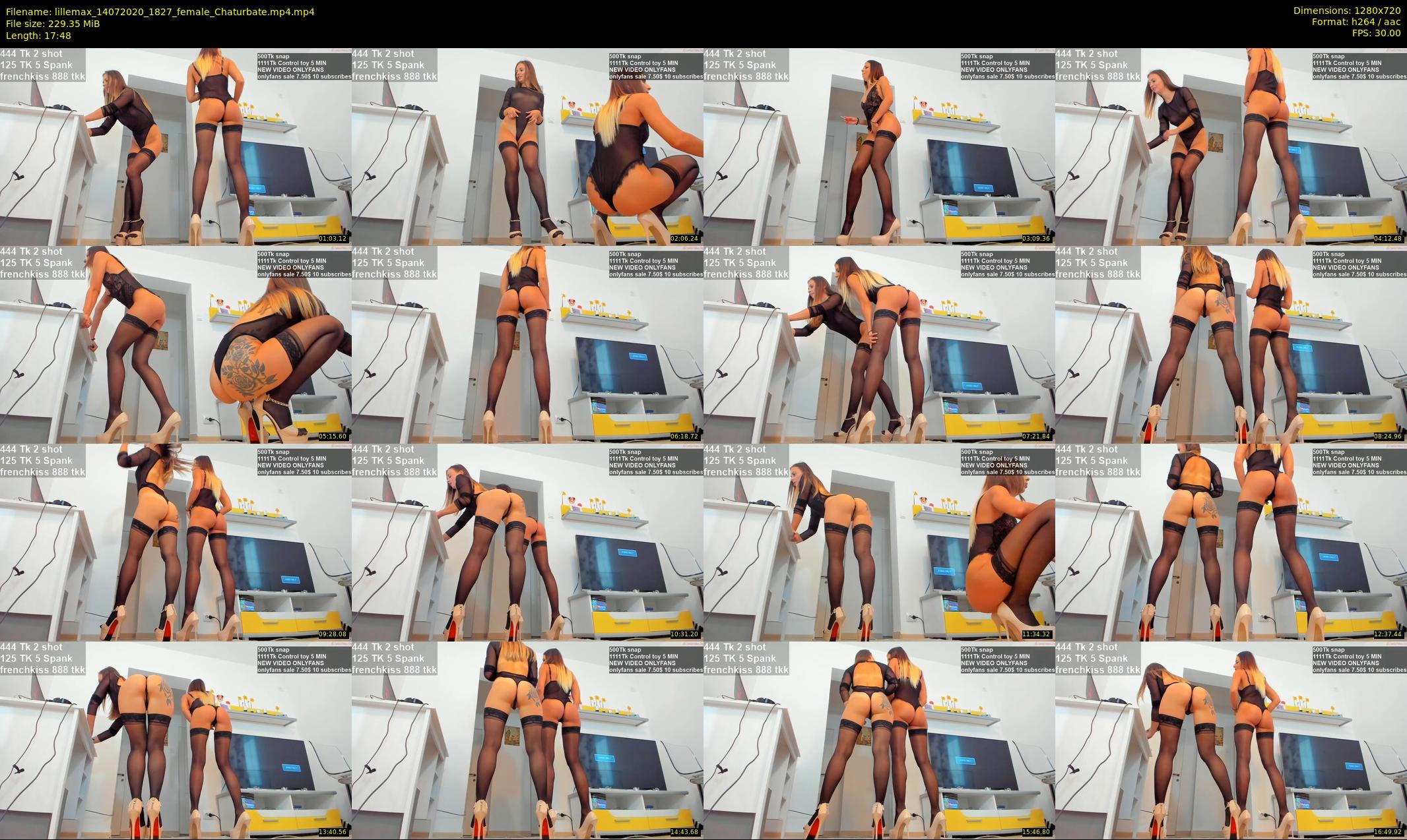 lillemax — 18 minute Chaturbate female cam show recording, 720p, Jul 14, 2020