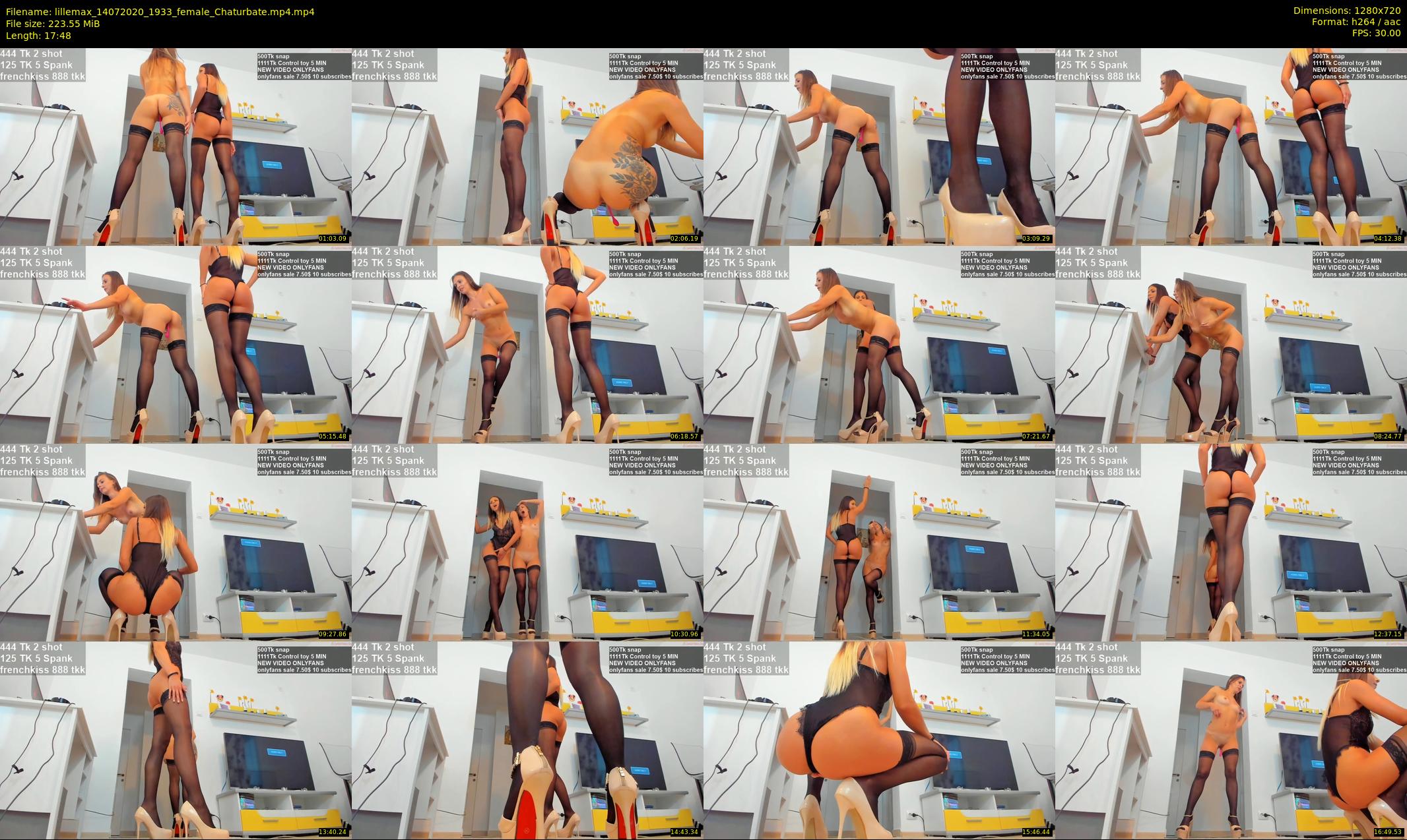 lillemax — 18 minute Chaturbate female cam show recording, 720p, Jul 14, 2020