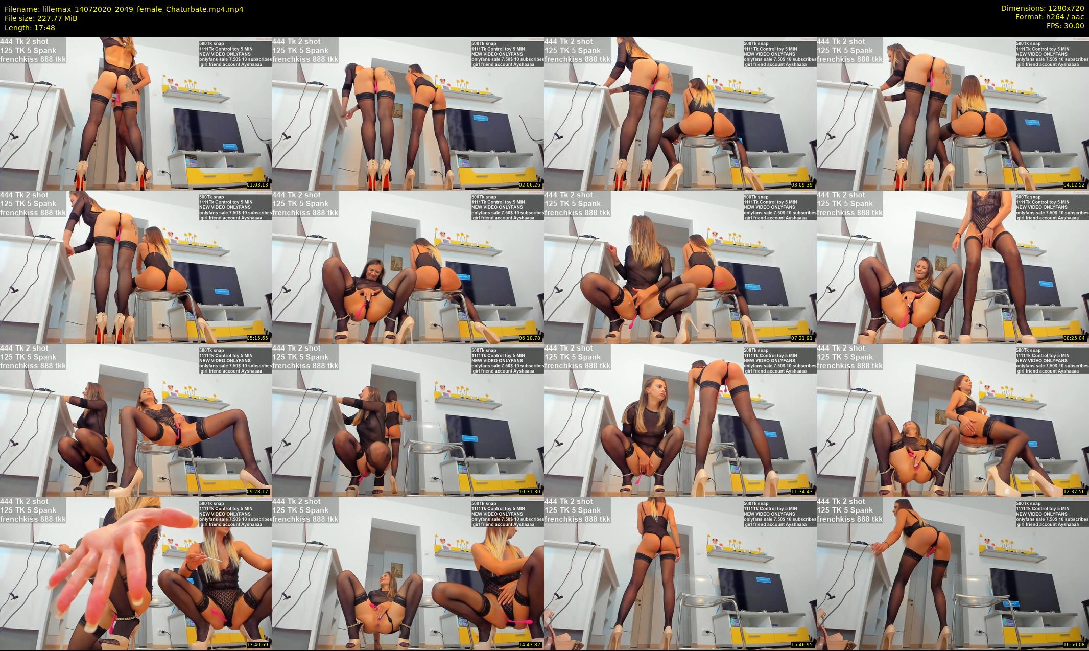 lillemax — 18 minute Chaturbate female cam show recording, 720p, Jul 14, 2020