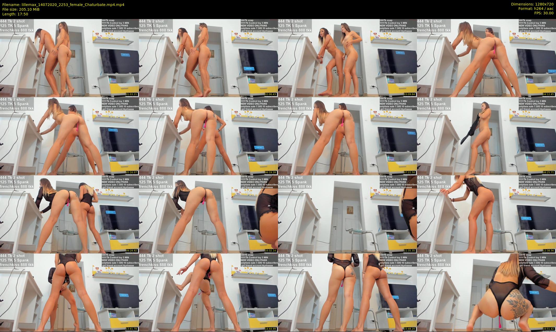 lillemax — 18 minute Chaturbate female cam show recording, 720p, Jul 14, 2020