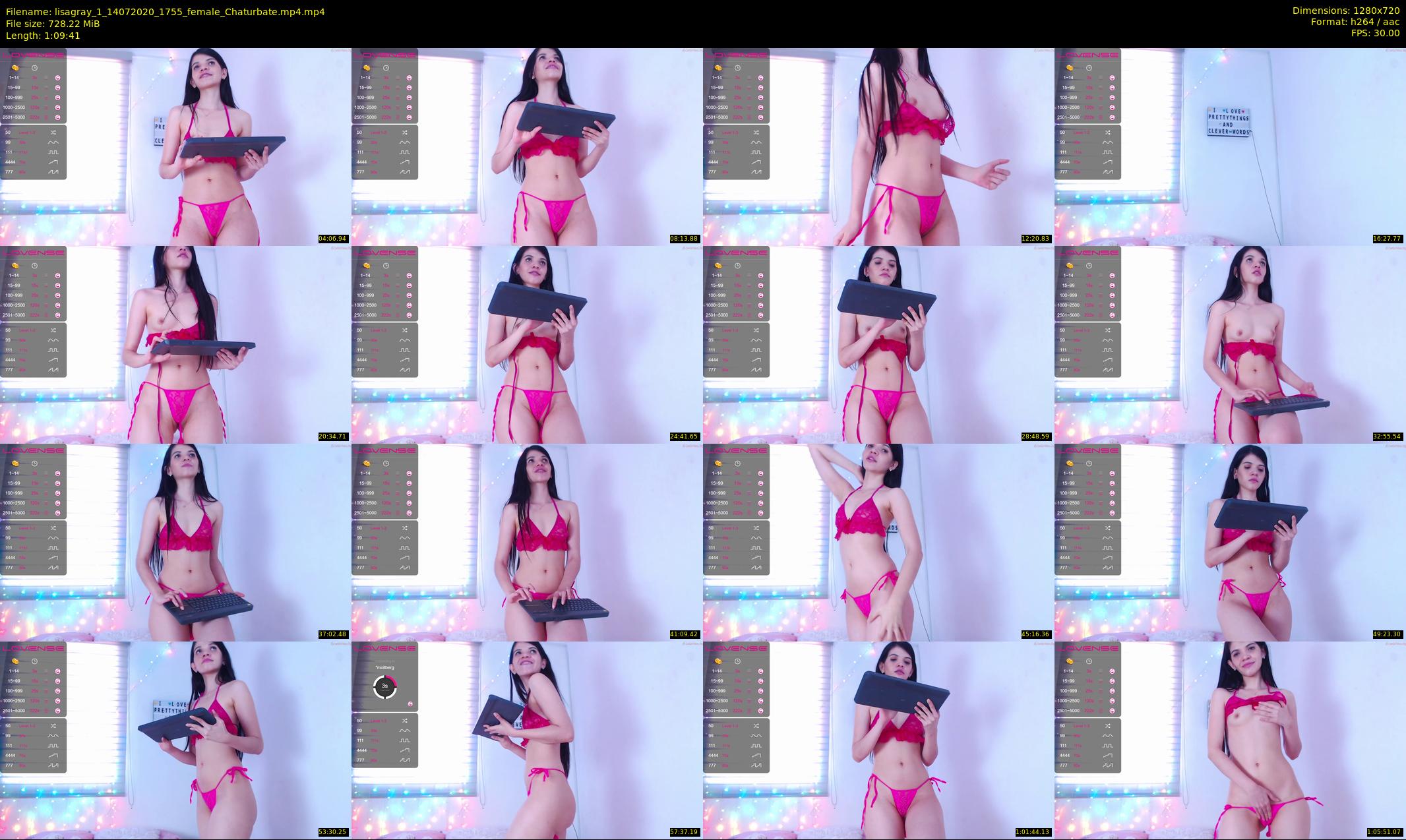 lisagray_1 — 70 minute Chaturbate female cam show recording, 720p, Jul 14, 2020