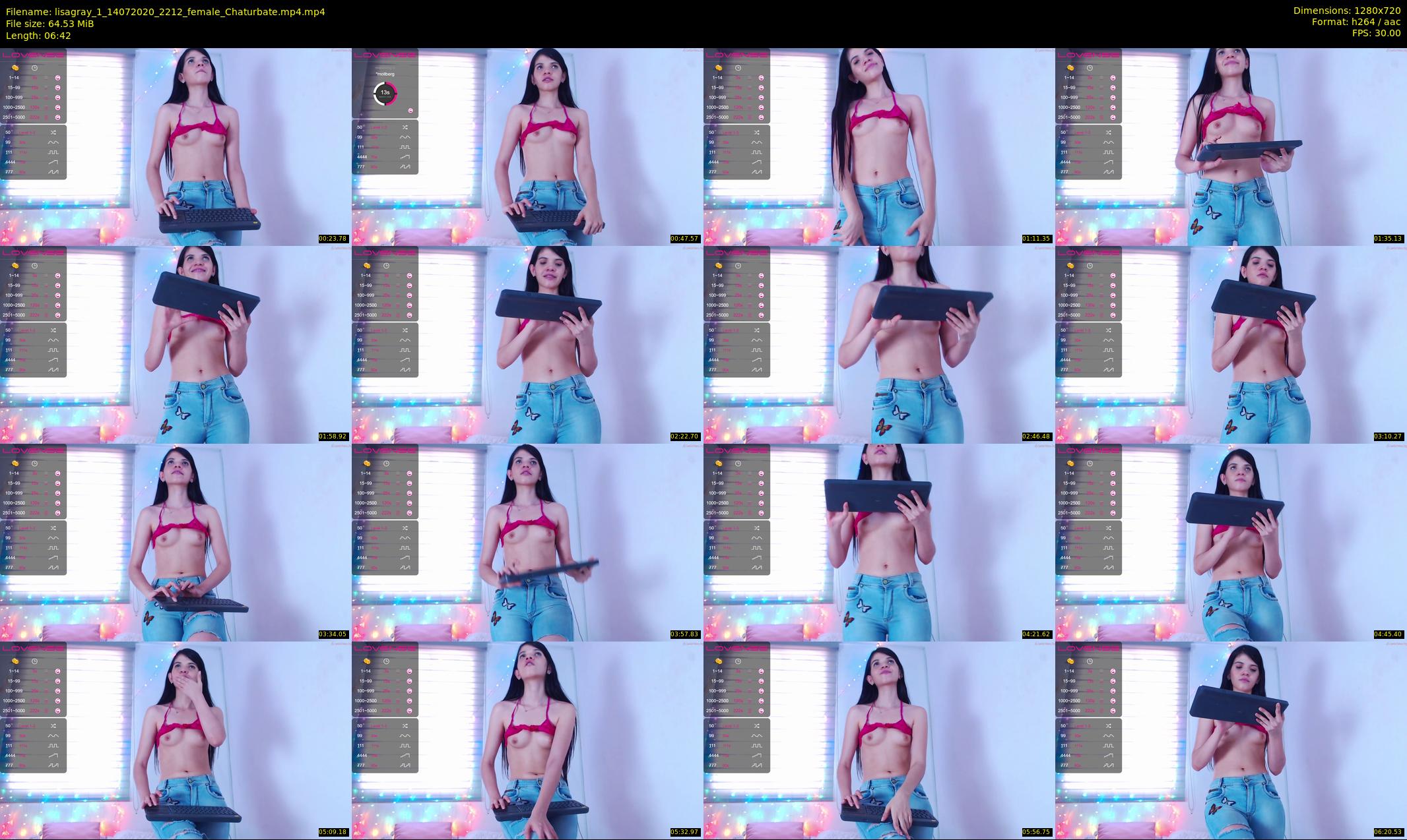 lisagray_1 — 7 minute Chaturbate female cam show recording, 720p, Jul 14, 2020