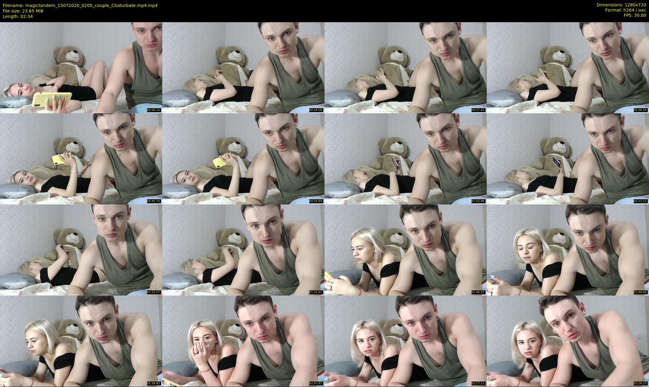 magictandem — 3 minute Chaturbate couple cam show recording, 720p, Jul 15, 2020