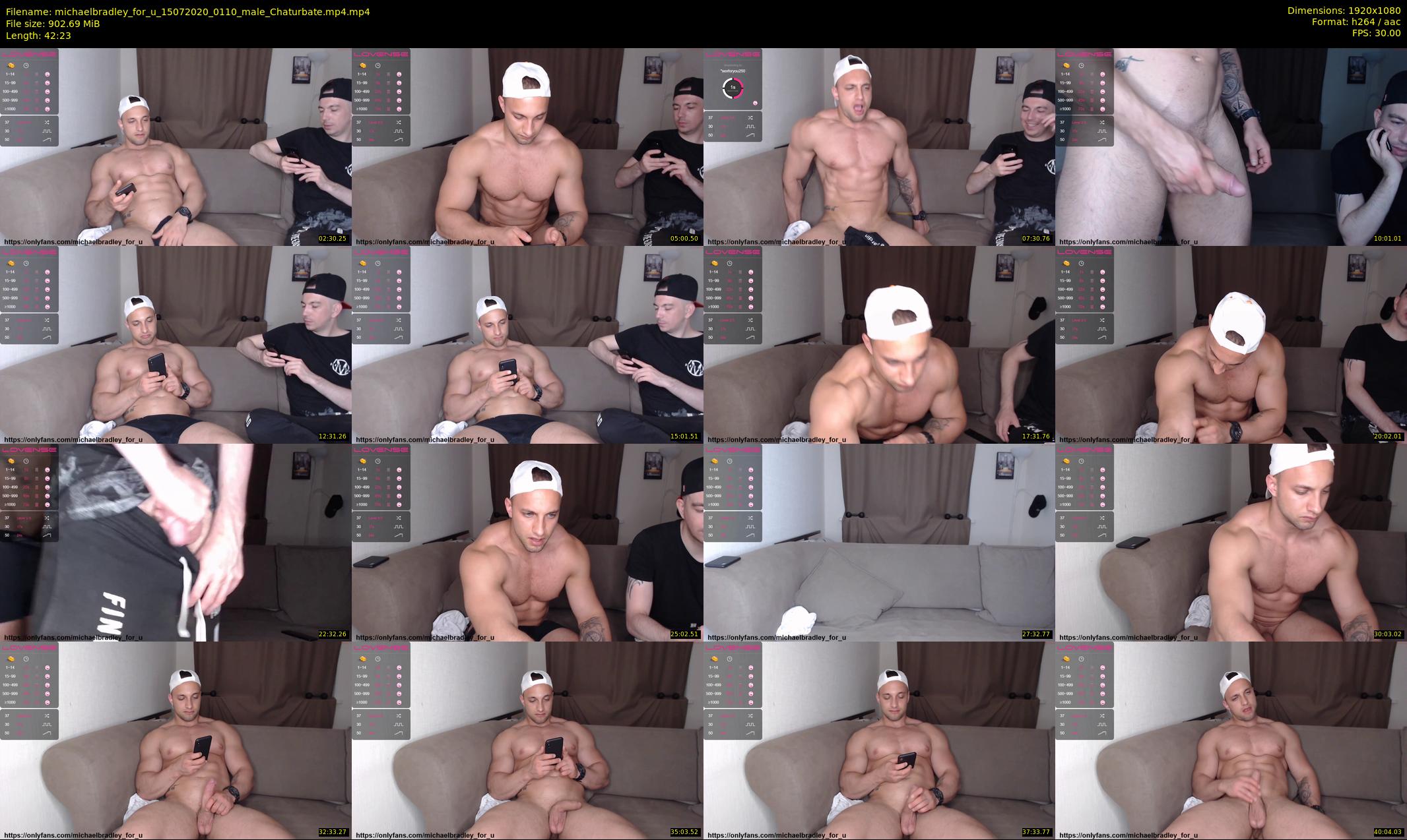 michaelbradley_for_u — 43 minute Chaturbate male cam show recording, 1080p, Jul 15, 2020