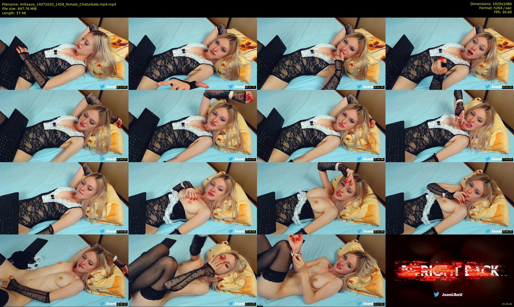 millaava — 38 minute Chaturbate female cam show recording, 1080p, Jul 14, 2020