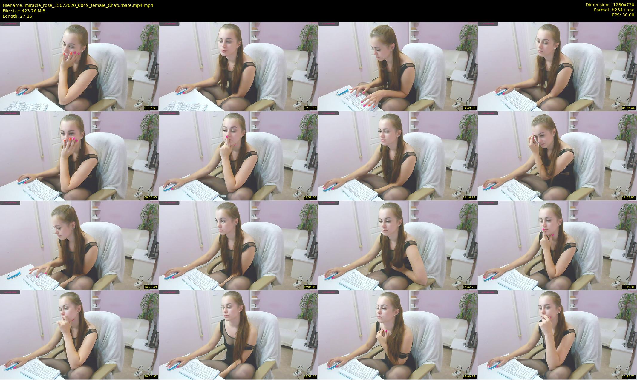 miracle_rose — 28 minute Chaturbate female cam show recording, 720p, Jul 15, 2020