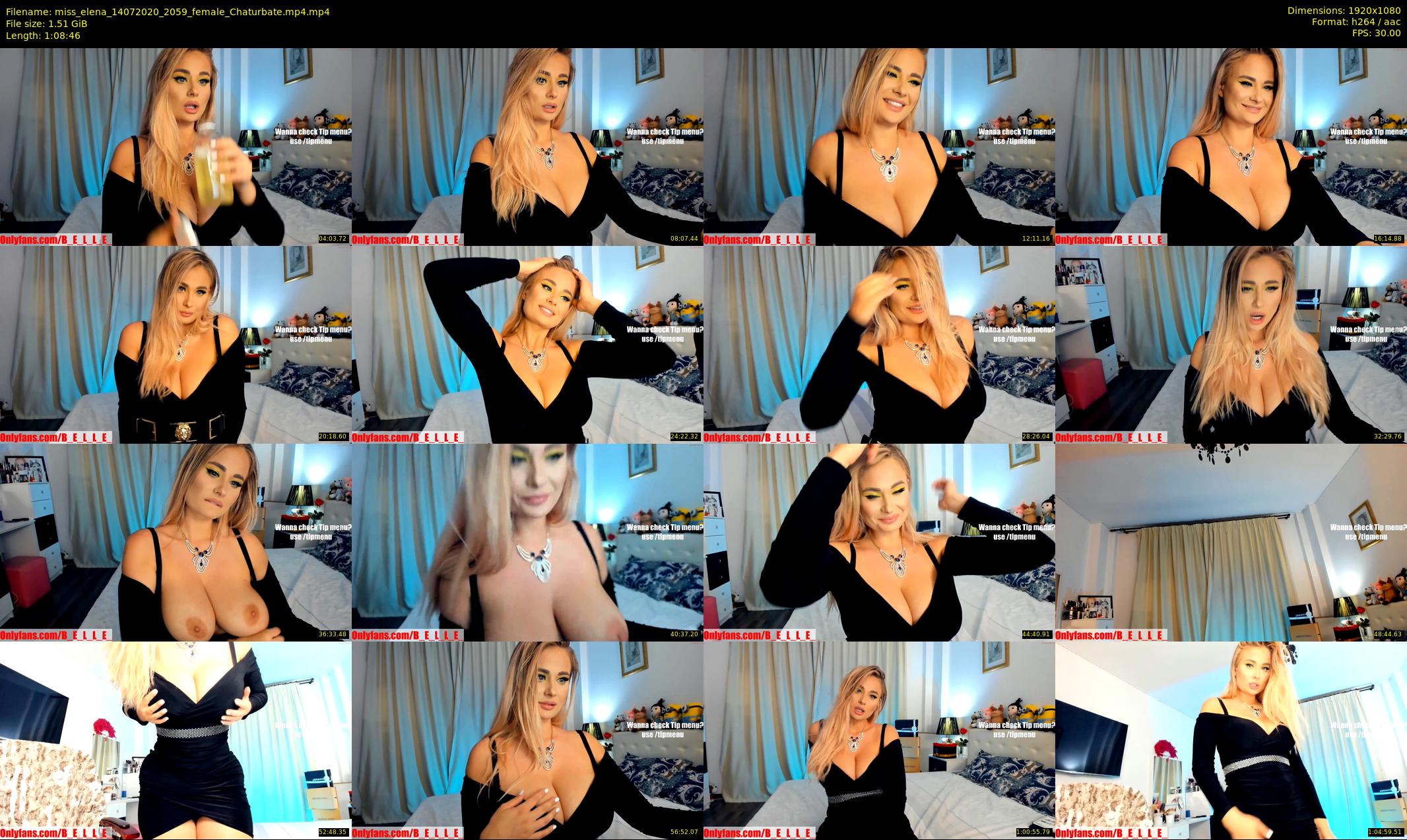 miss_elena — 69 minute Chaturbate female cam show recording, 1080p, Jul 14, 2020