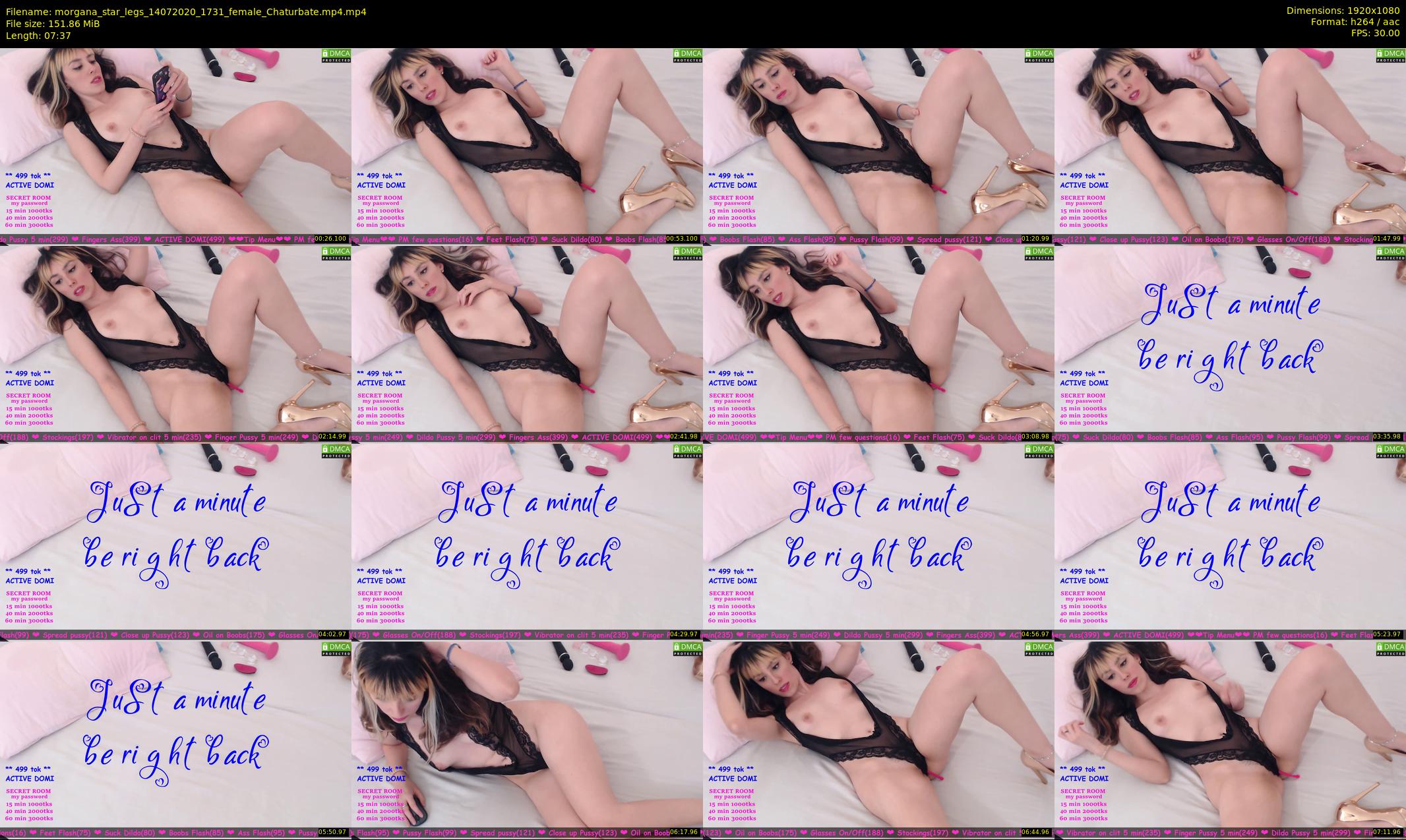 morgana_star_legs — 8 minute Chaturbate female cam show recording, 1080p, Jul 14, 2020