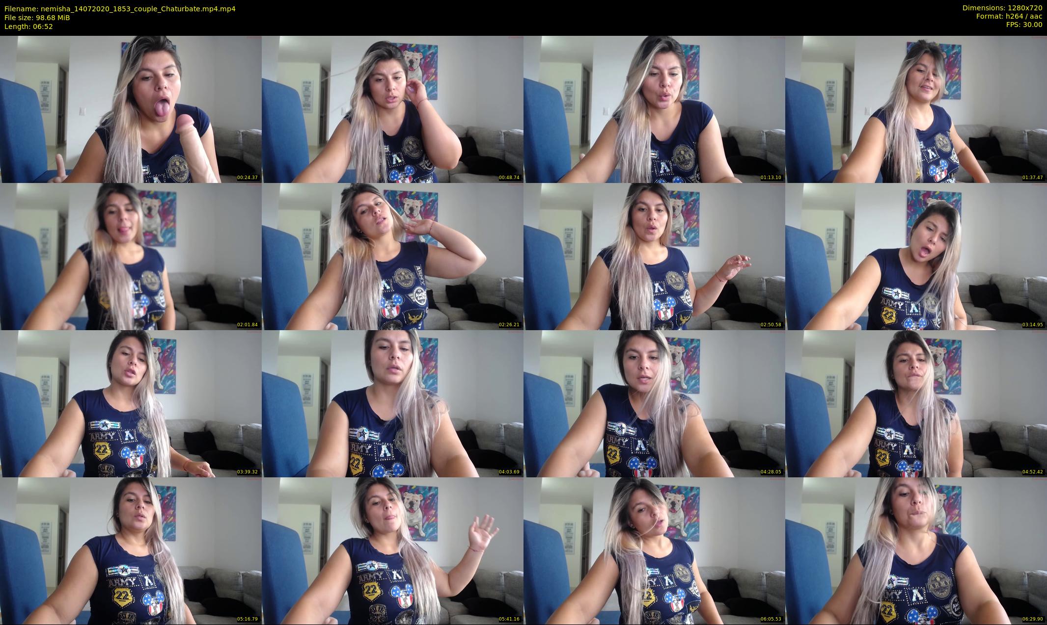 nemisha — 7 minute Chaturbate female cam show recording, 720p, Jul 14, 2020
