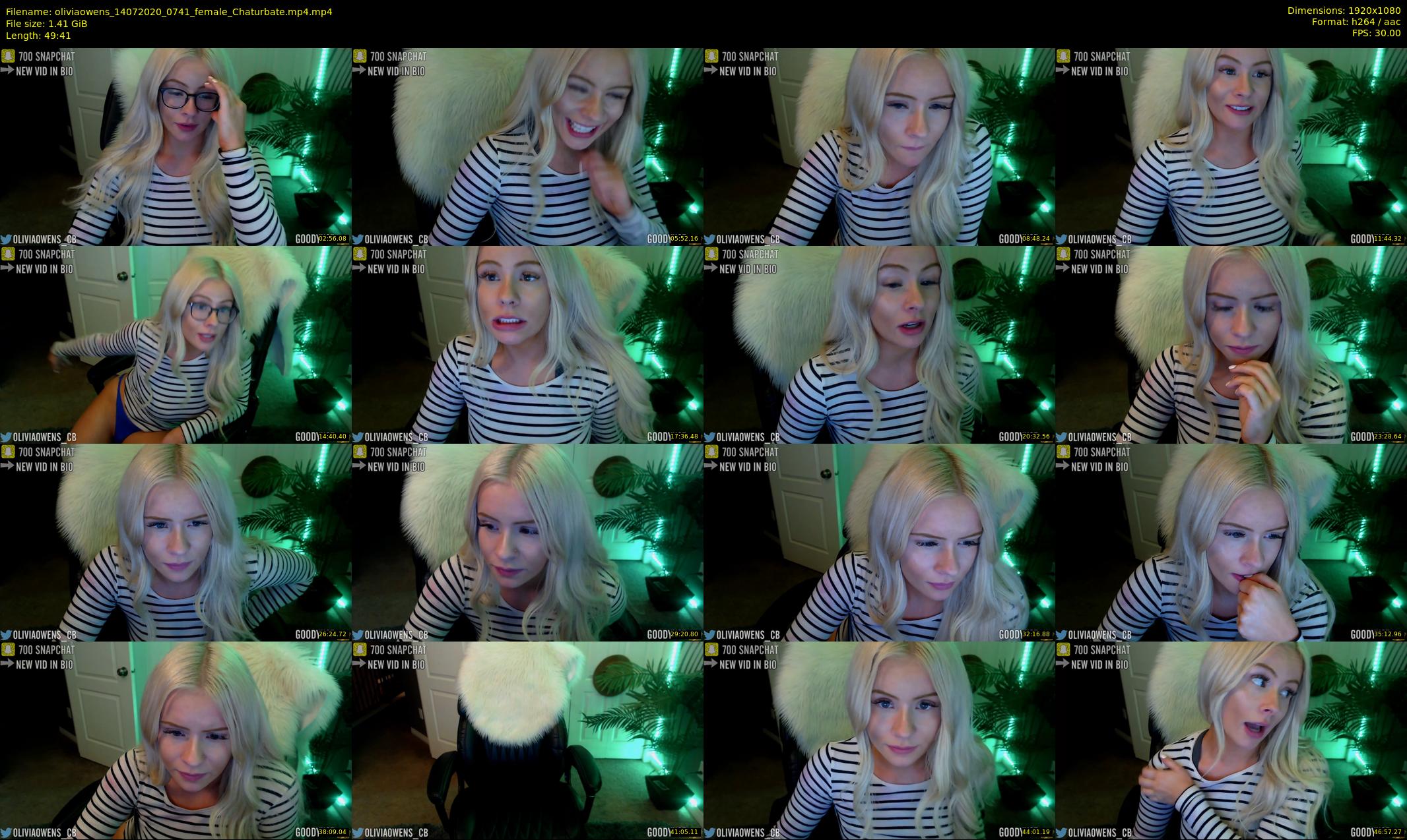oliviaowens — 50 minute Chaturbate female cam show recording, 1080p, Jul 14, 2020