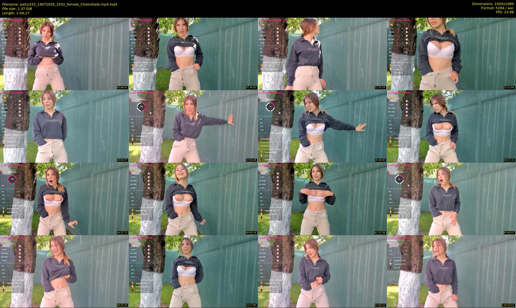 patry333 — 65 minute Chaturbate female cam show recording, 1080p, Jul 14, 2020