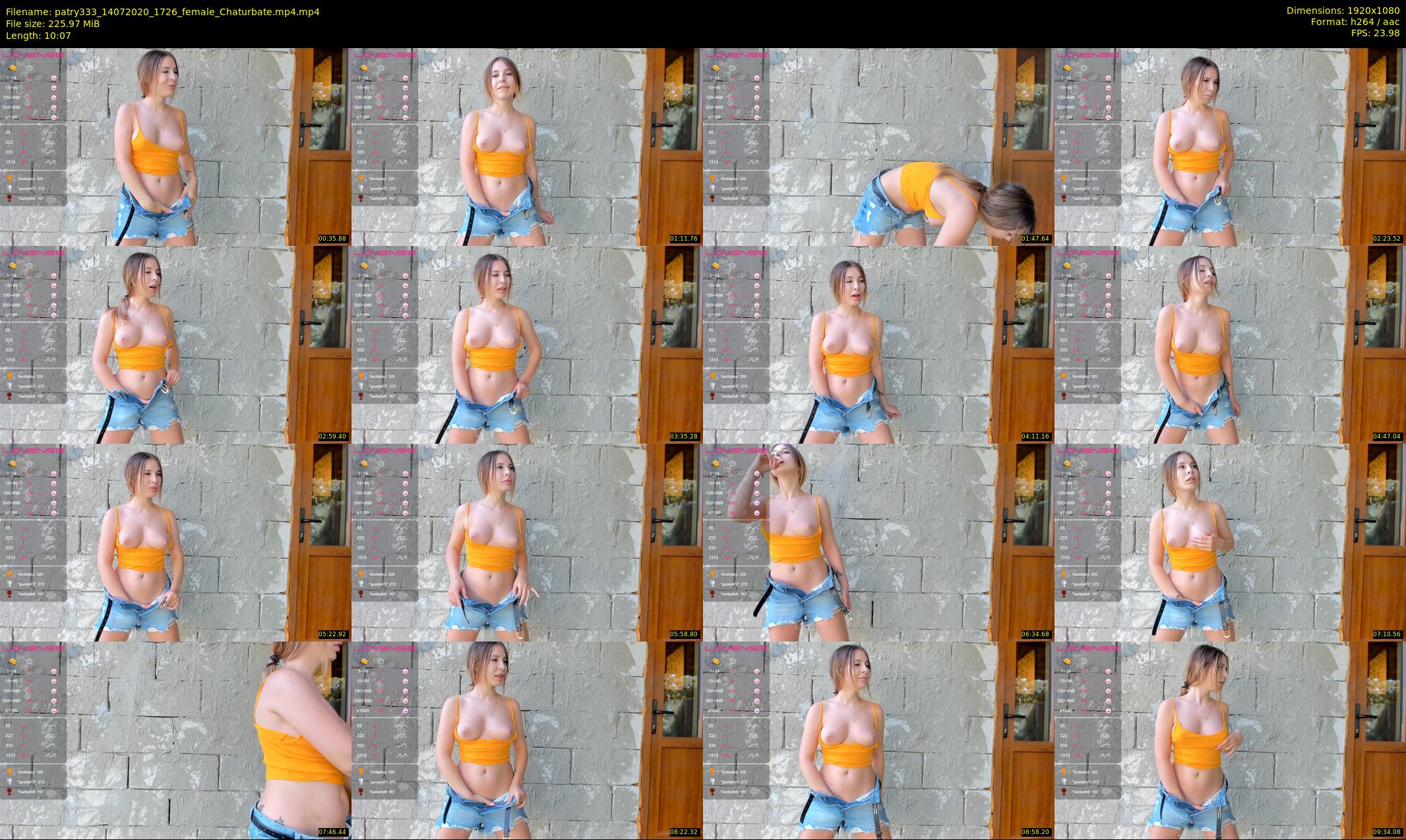 patry333 — 11 minute Chaturbate female cam show recording, 1080p, Jul 14, 2020