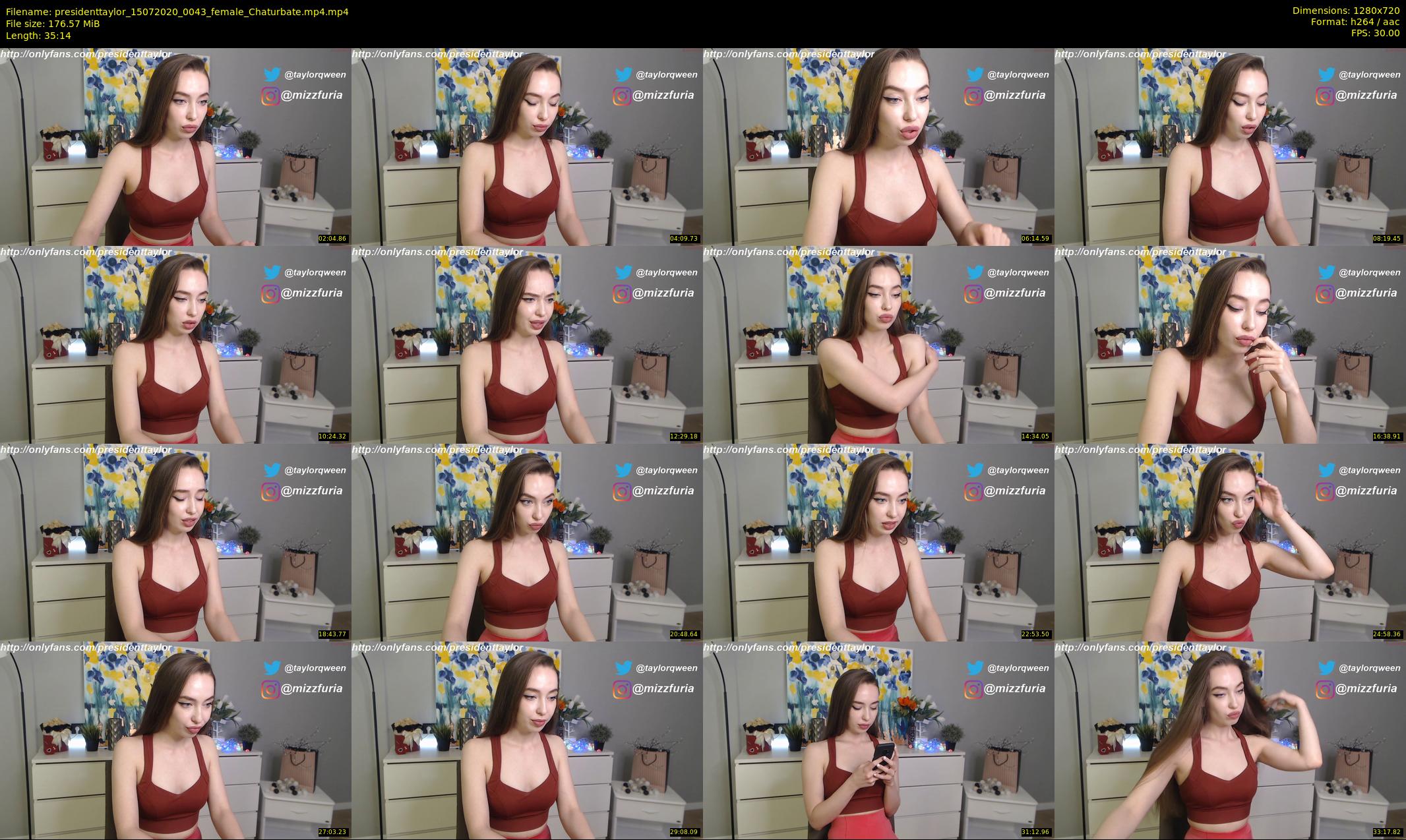 presidenttaylor — 36 minute Chaturbate female cam show recording, 720p, Jul 15, 2020