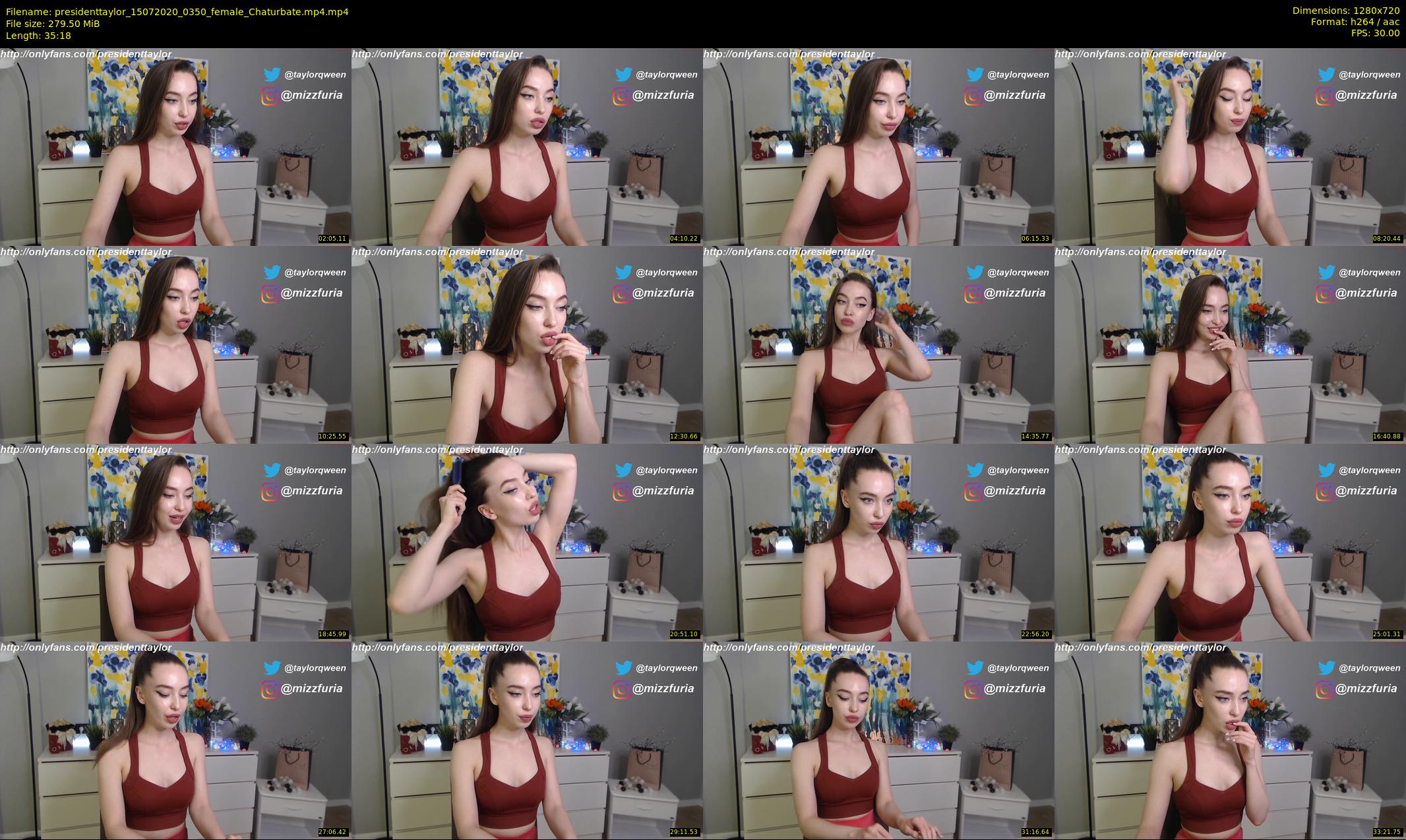 presidenttaylor — 36 minute Chaturbate female cam show recording, 720p, Jul 15, 2020