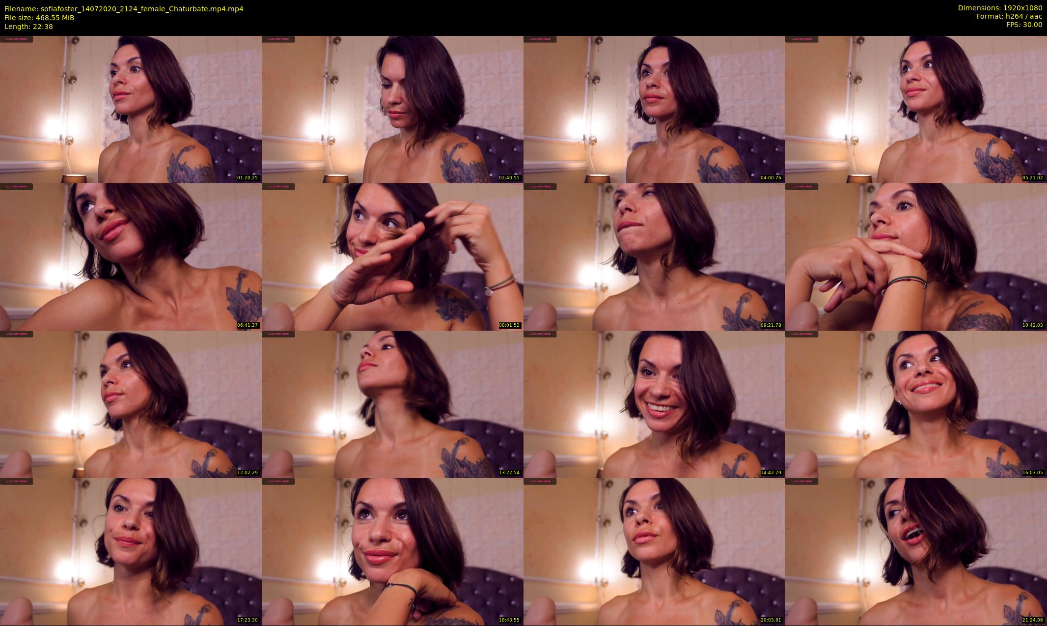 sofiafoster — 23 minute Chaturbate female cam show recording, 1080p, Jul 14, 2020