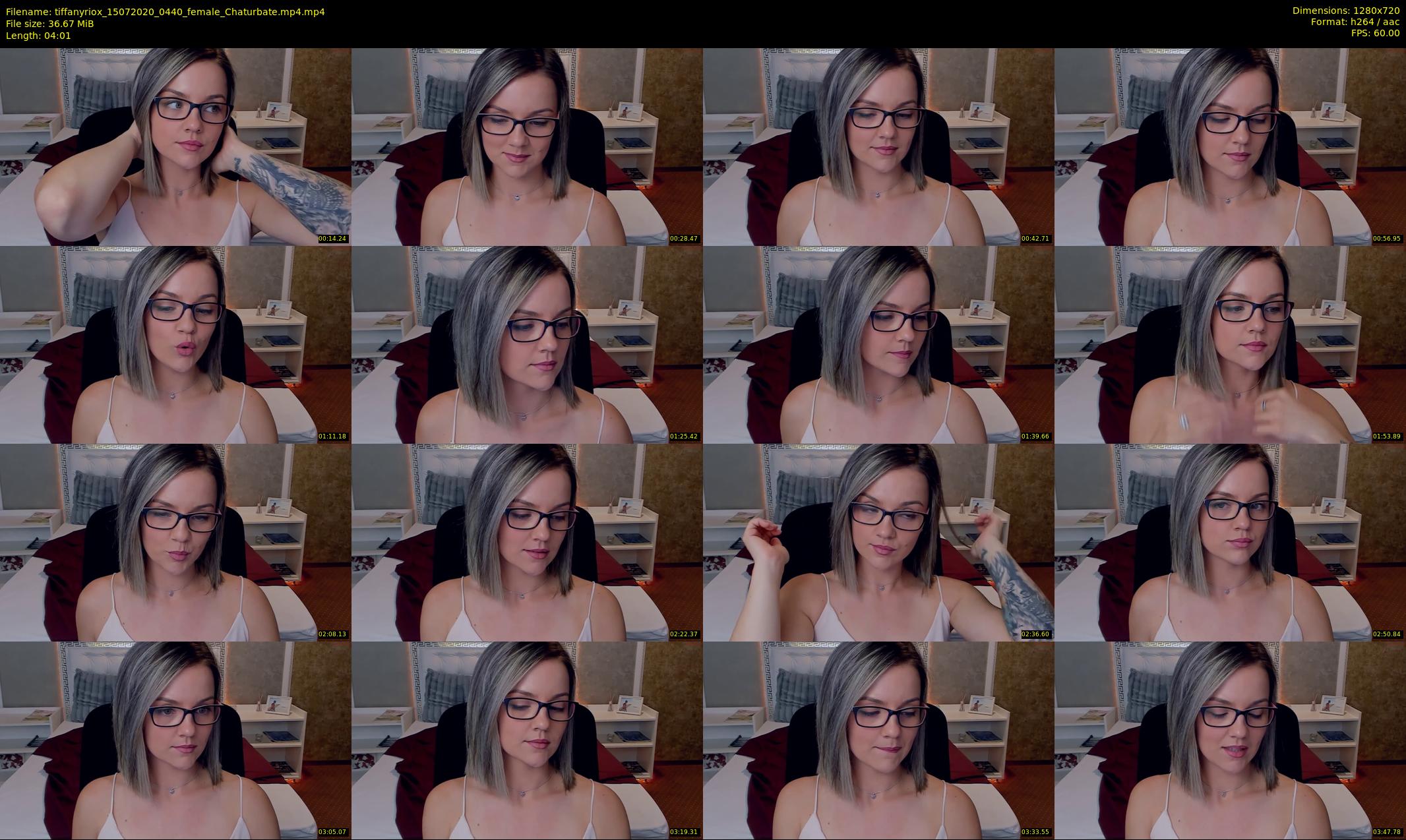 tiffanyriox — 5 minute Chaturbate female cam show recording, 720p, Jul 15, 2020