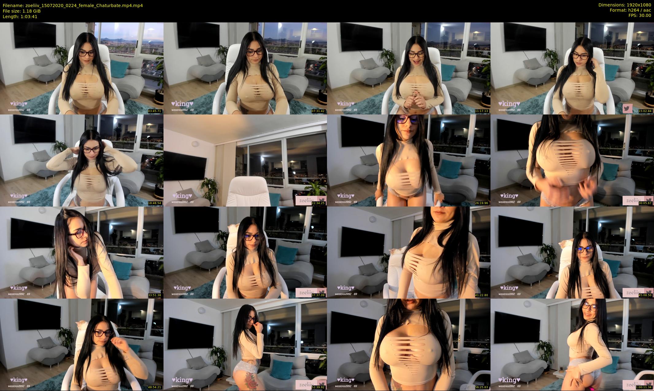 zoeliiv — 64 minute Chaturbate female cam show recording, 1080p, Jul 15, 2020