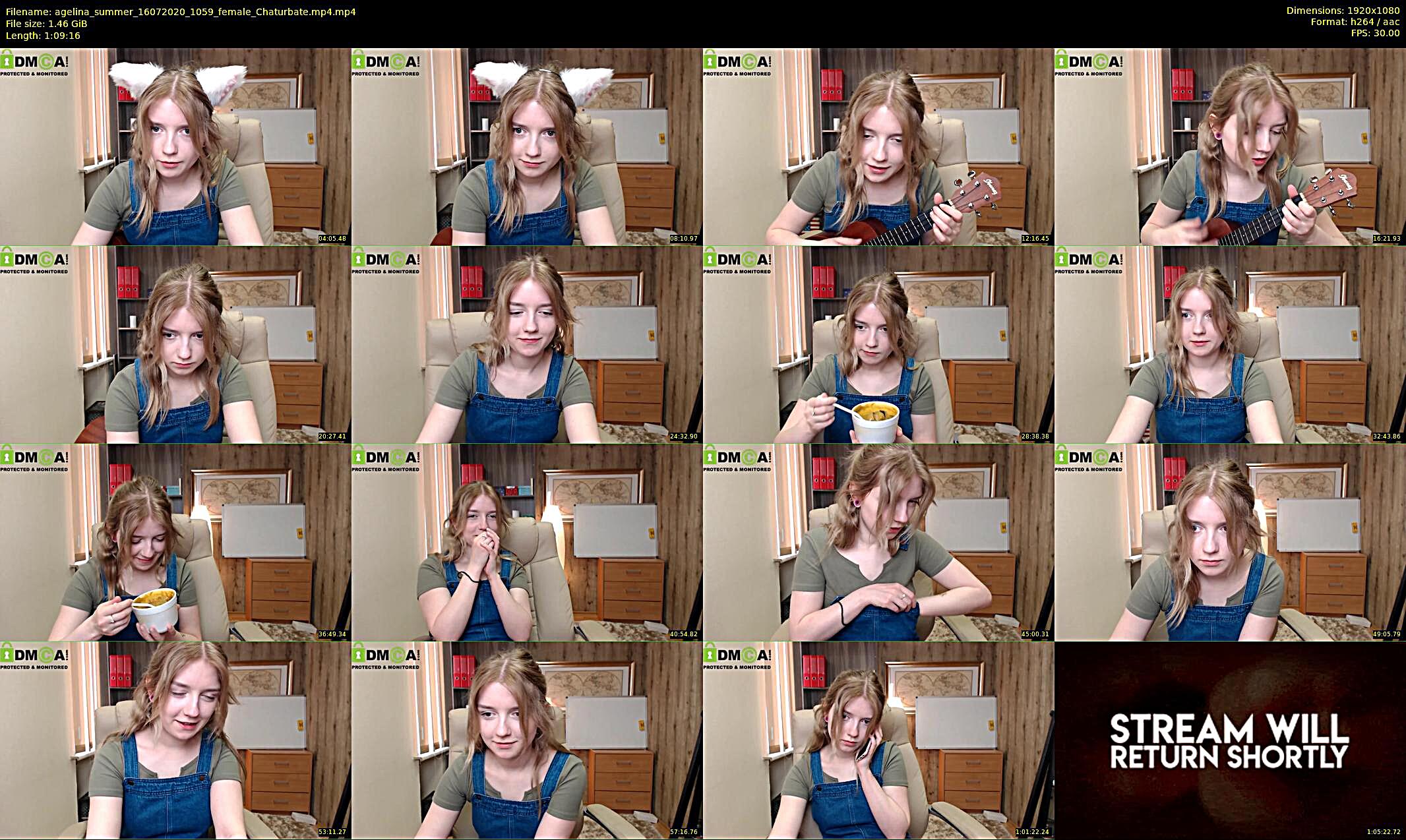 agelina_summer — 70 minute Chaturbate female cam show recording, 1080p, Jul 16, 2020