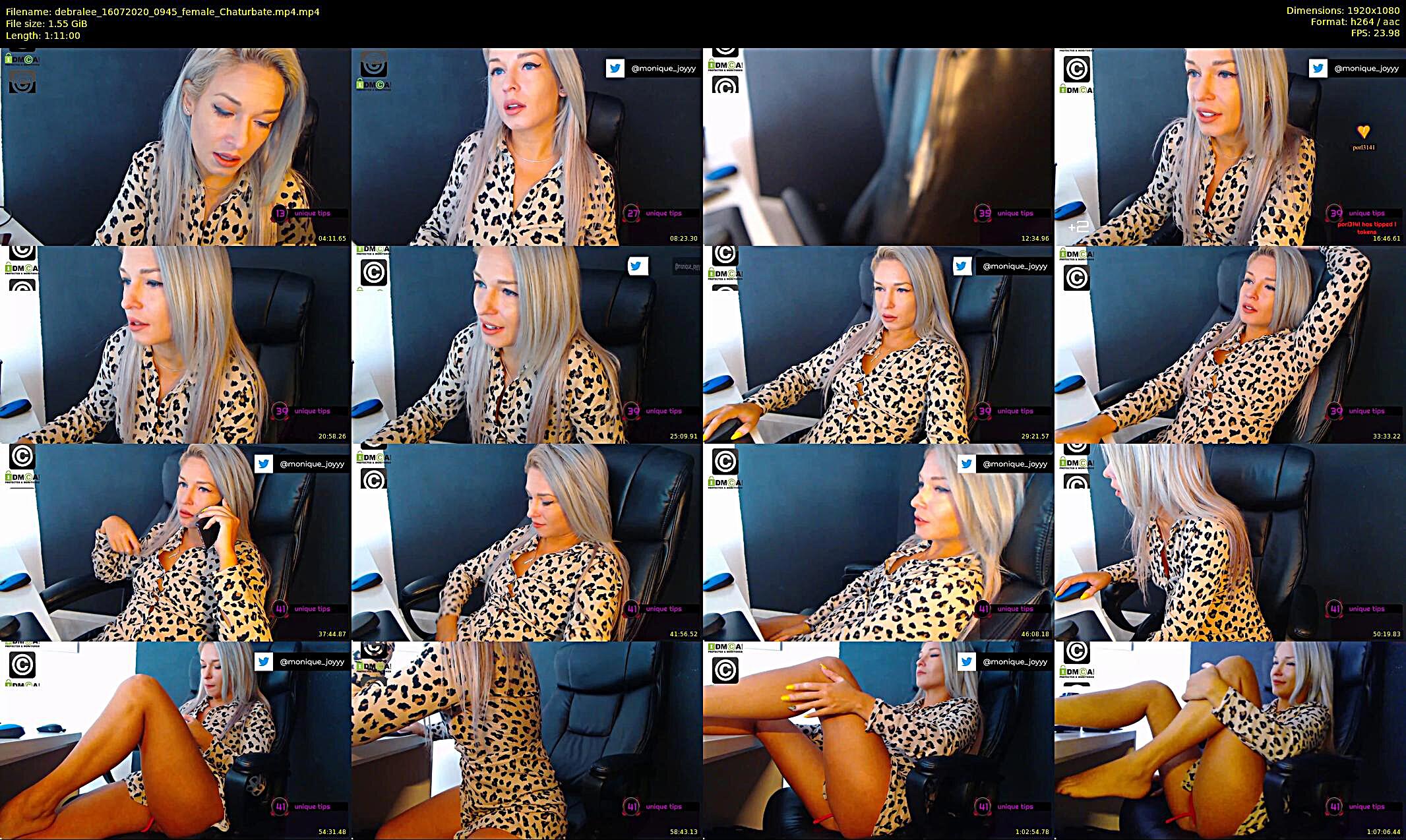 debralee — 71 minute Chaturbate female cam show recording, 1080p, Jul 16, 2020
